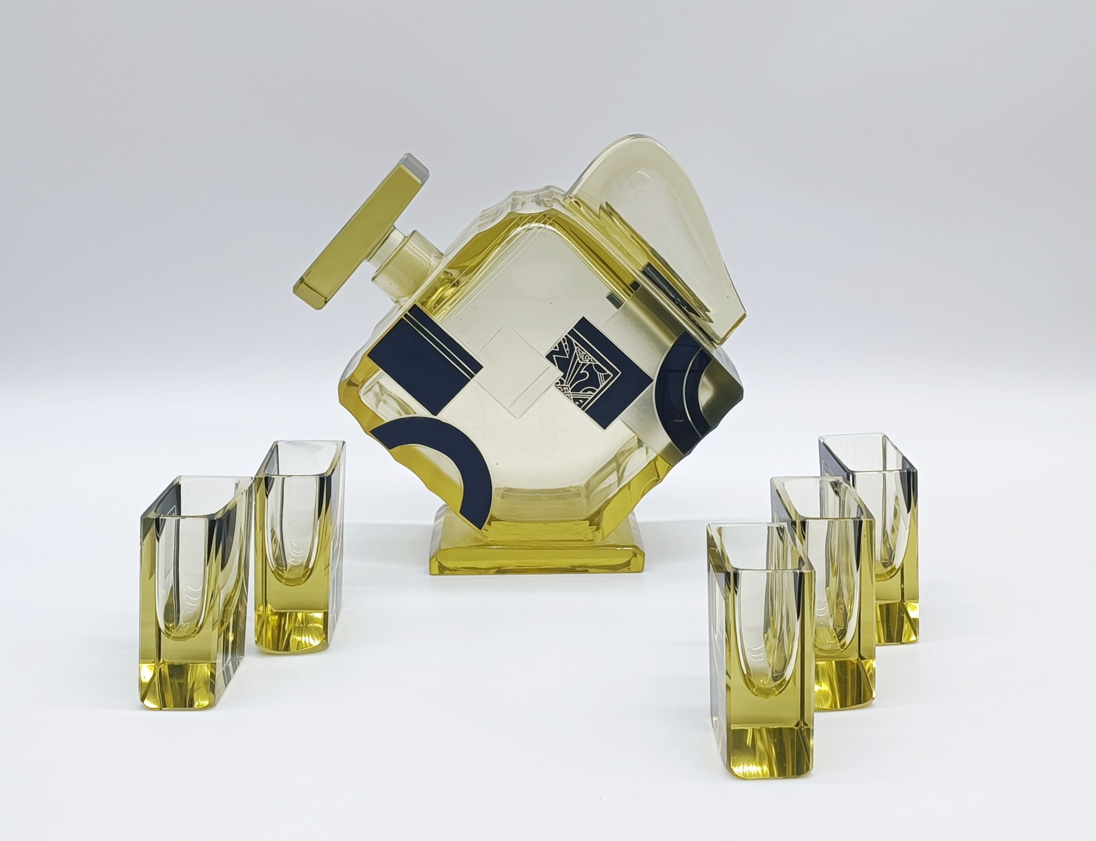 Art deco likérová souprava