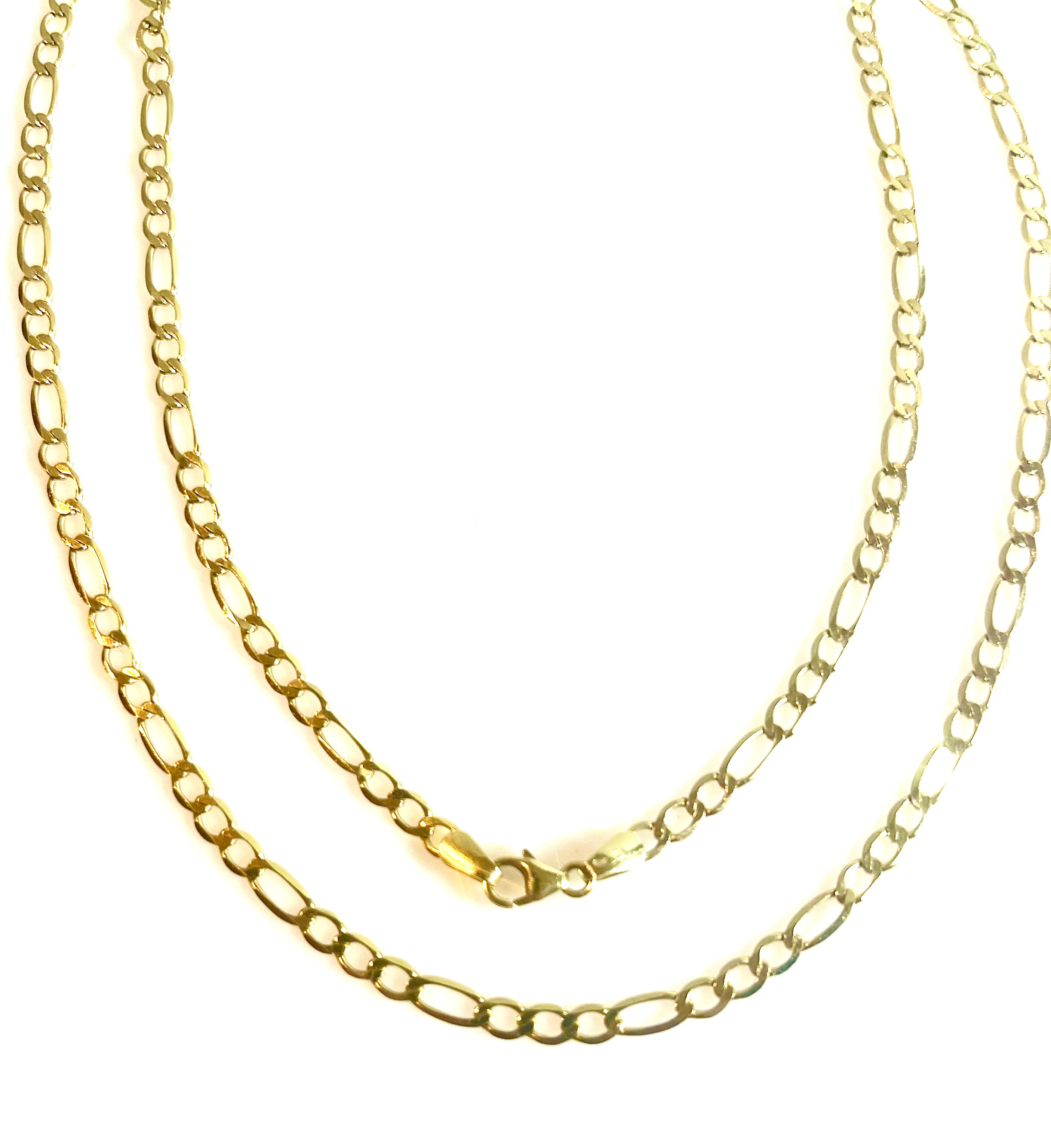 Zlatý řetízek ze žlutého 14 karátového zlata – délka 55 cm