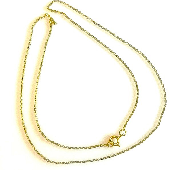 Klasický zlatý řetízek ze žlutého 14 karátového zlata 2,34 gramů