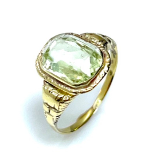 Starožitný zlatý prsten – punc Lvíček 2,15 gramů