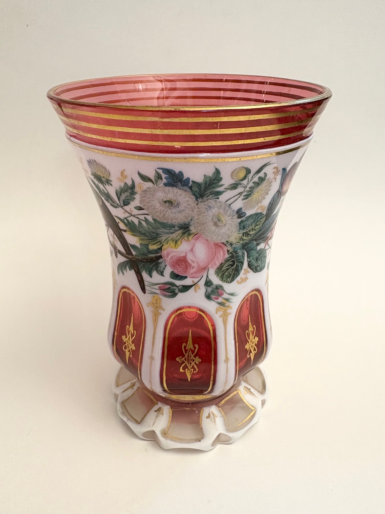 Sklenice – přejímané sklo, Biedermeier