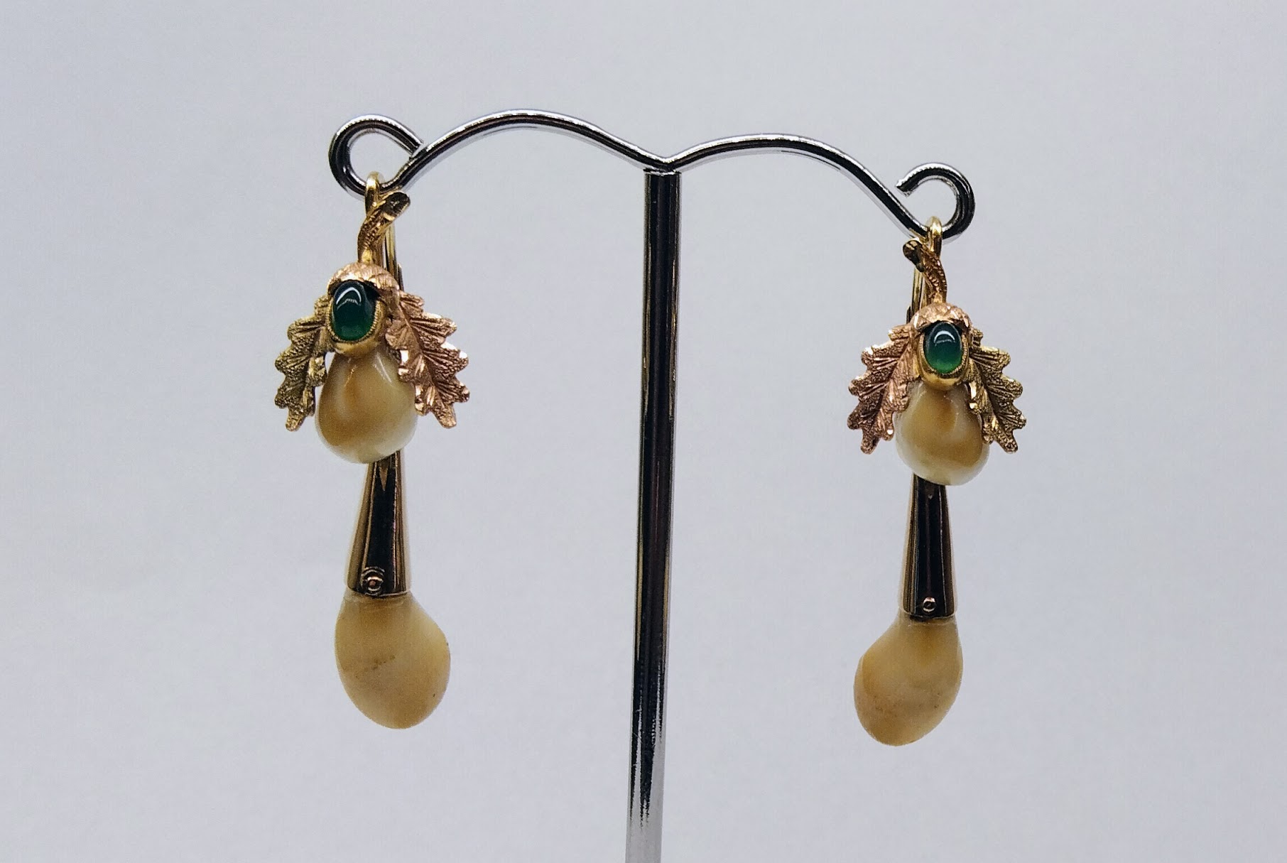 Zlaté náušnice s grandlemi