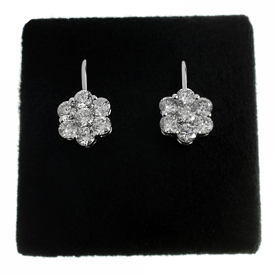 Zlaté briliantové náušnice