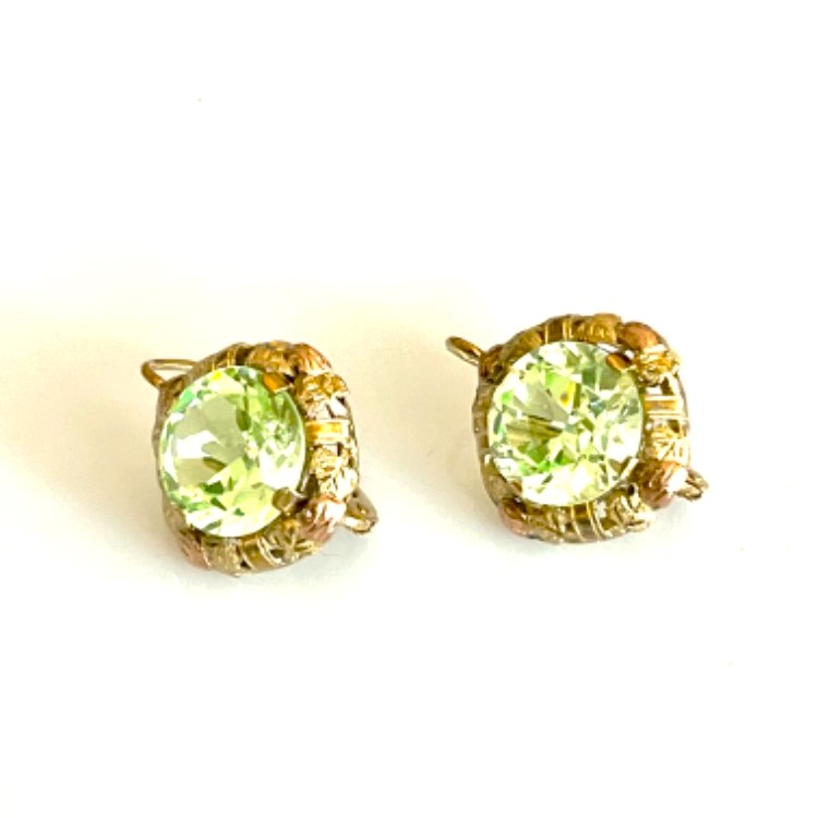 Starožitné zlaté náušnice – punc Lvíček 4,81 gramů