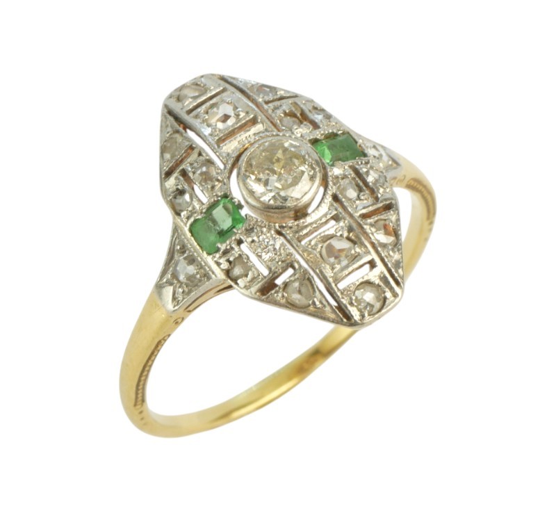 Briliantový prsten, Art Deco