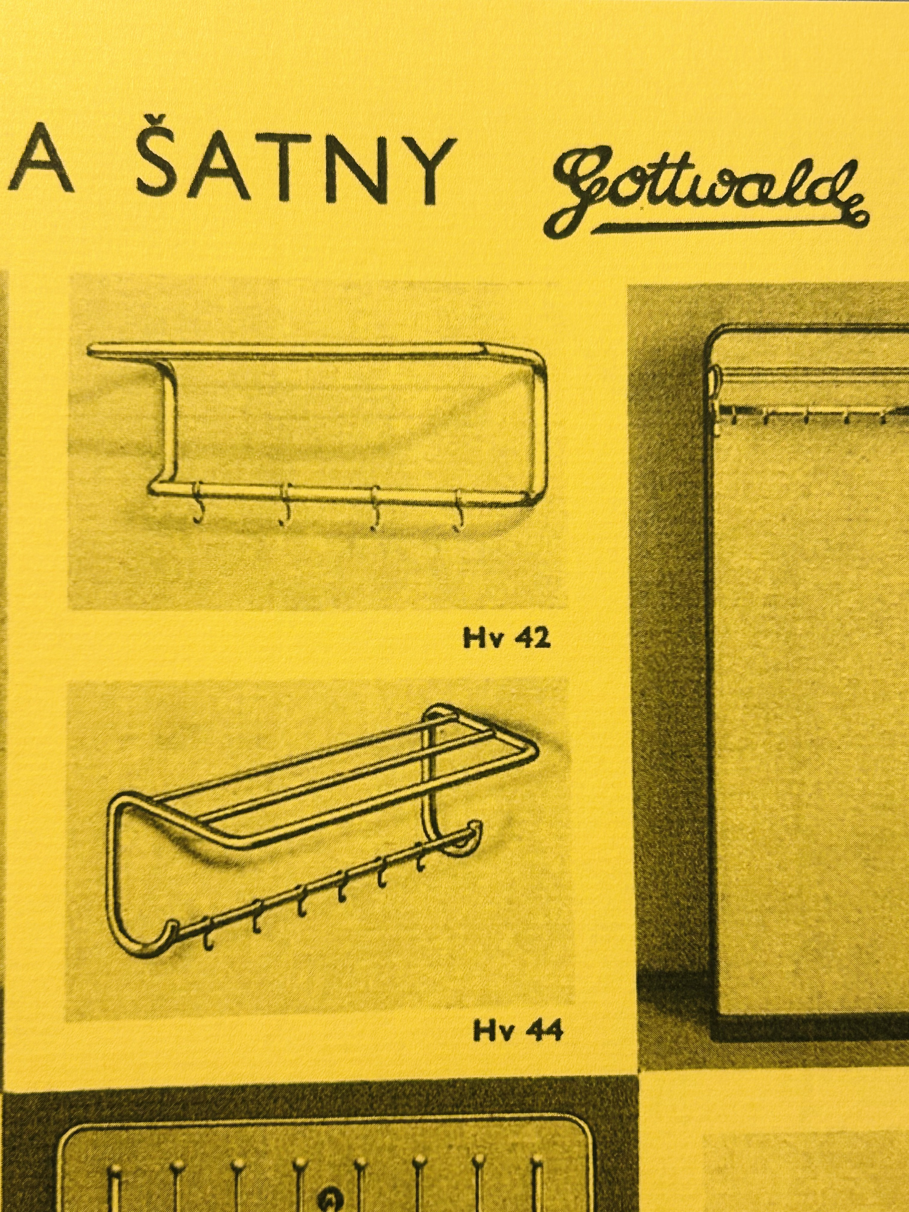 NÁSTĚNÝ VĚŠÁK GOTTWALD