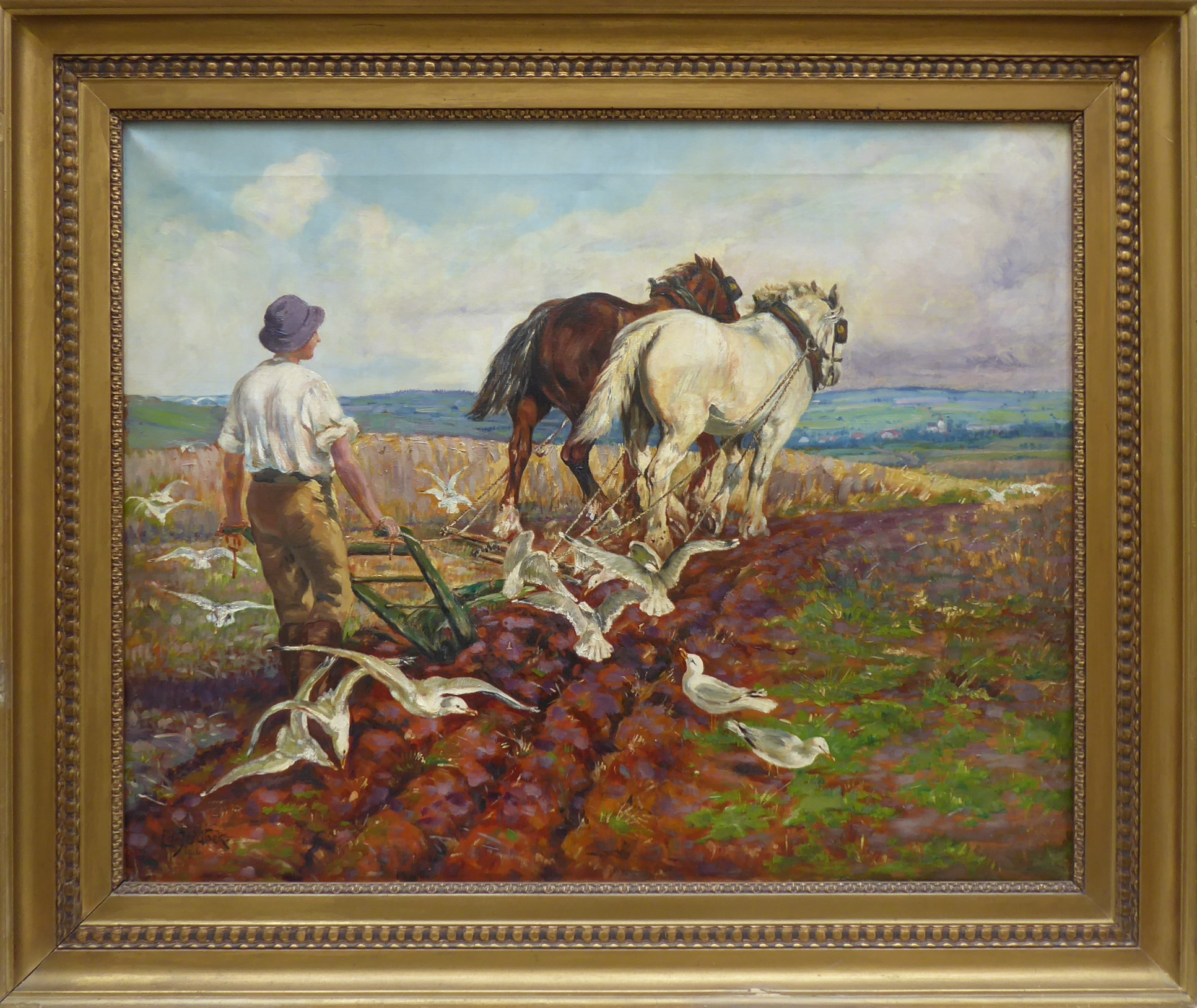 Eduard Jeřábek – Při orbě