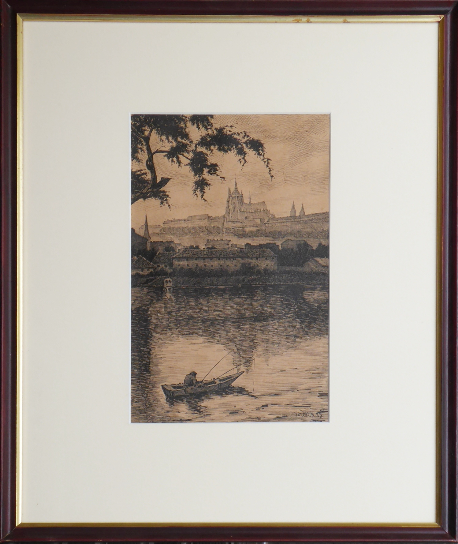 Alois Ježek – Rybář u Pražského hradu