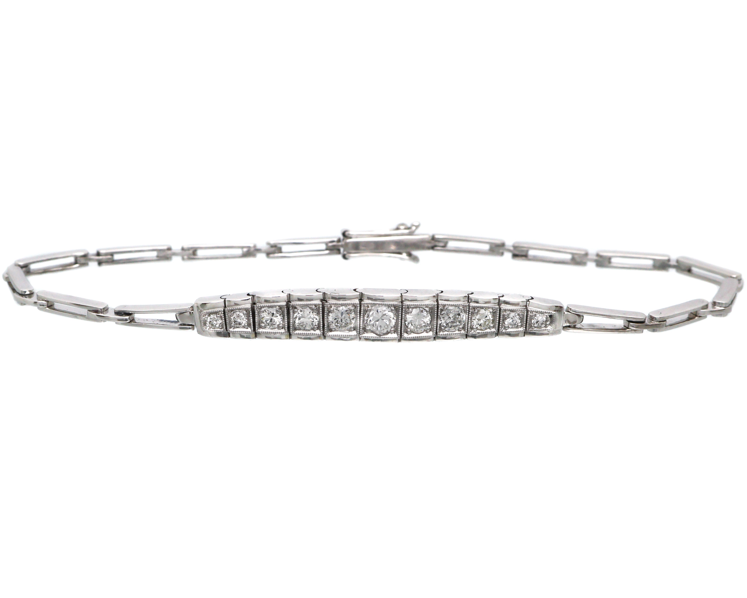 Zlatý náramek s přírodními brilianty