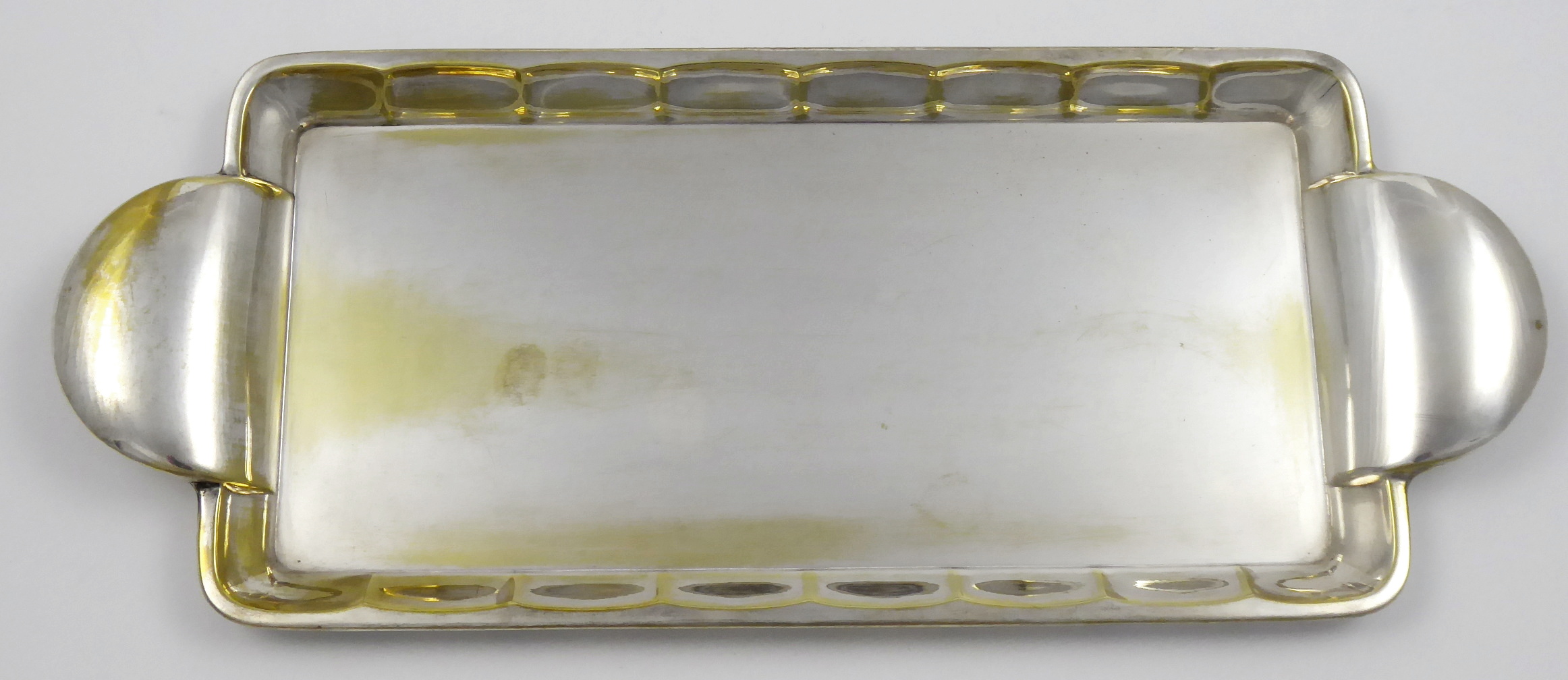 Art deco stříbřený tác – Sandrik