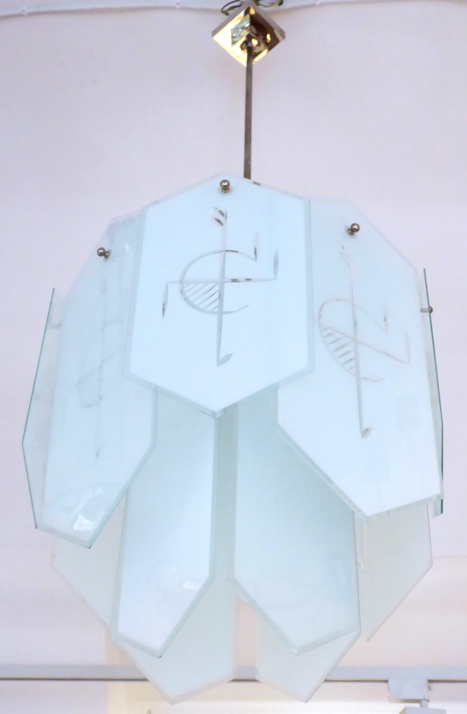 Art deco designový lustr