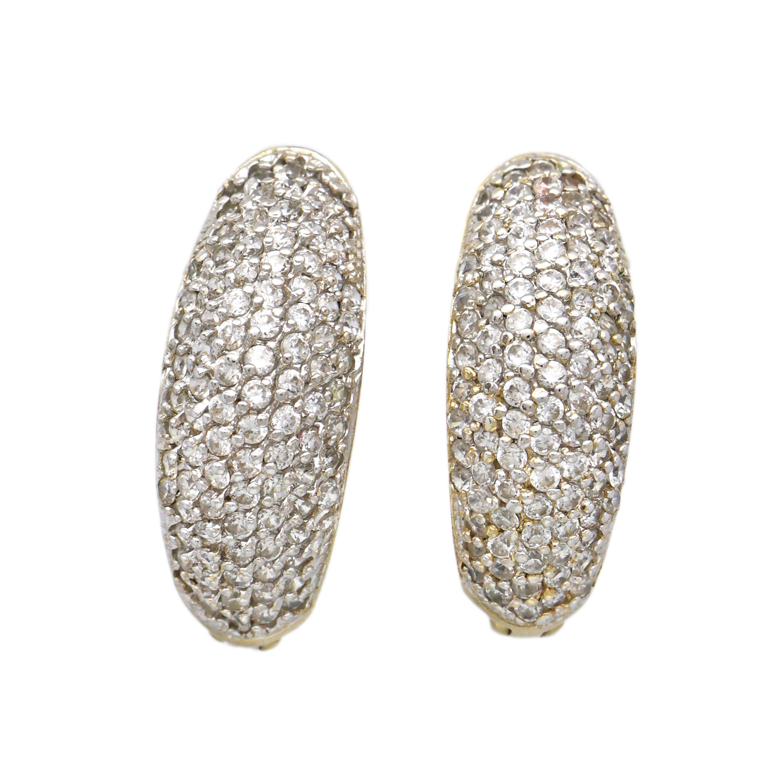 Zlaté náušnice s přírodními brilianty