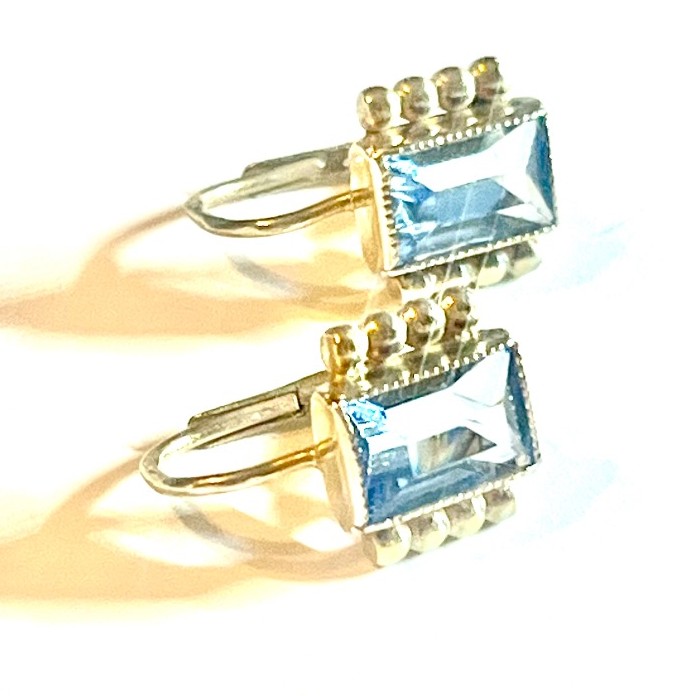 Krásné starožitné  náušnice ze stříbra