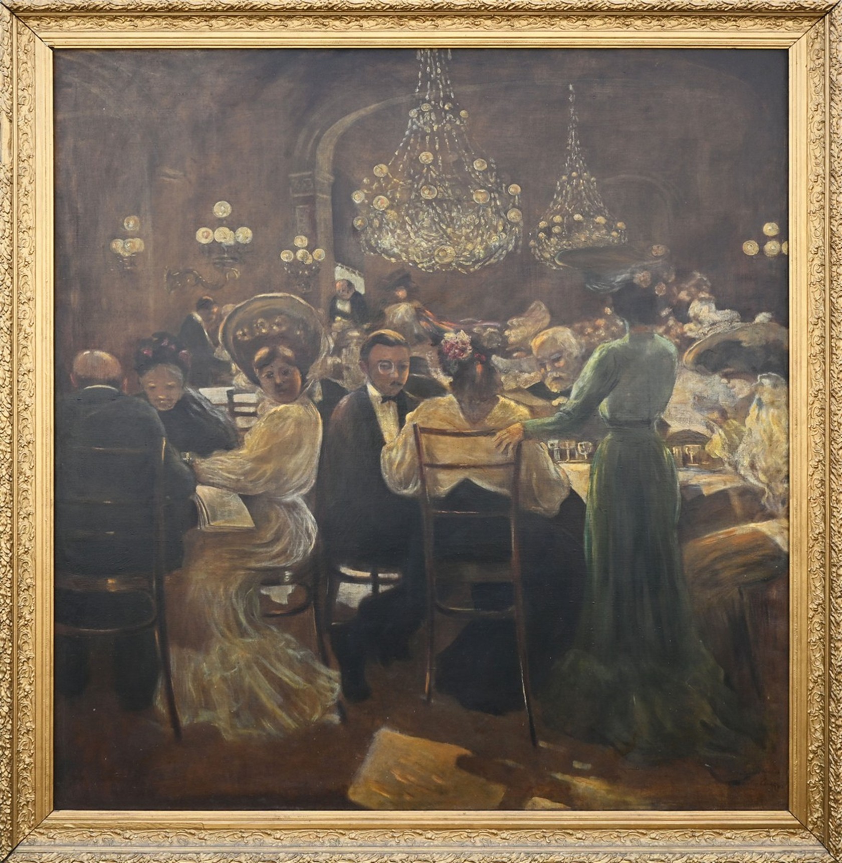 Vincenc Beneš a Zdeněk Glückselig – Kavárna Slavia – velký formát