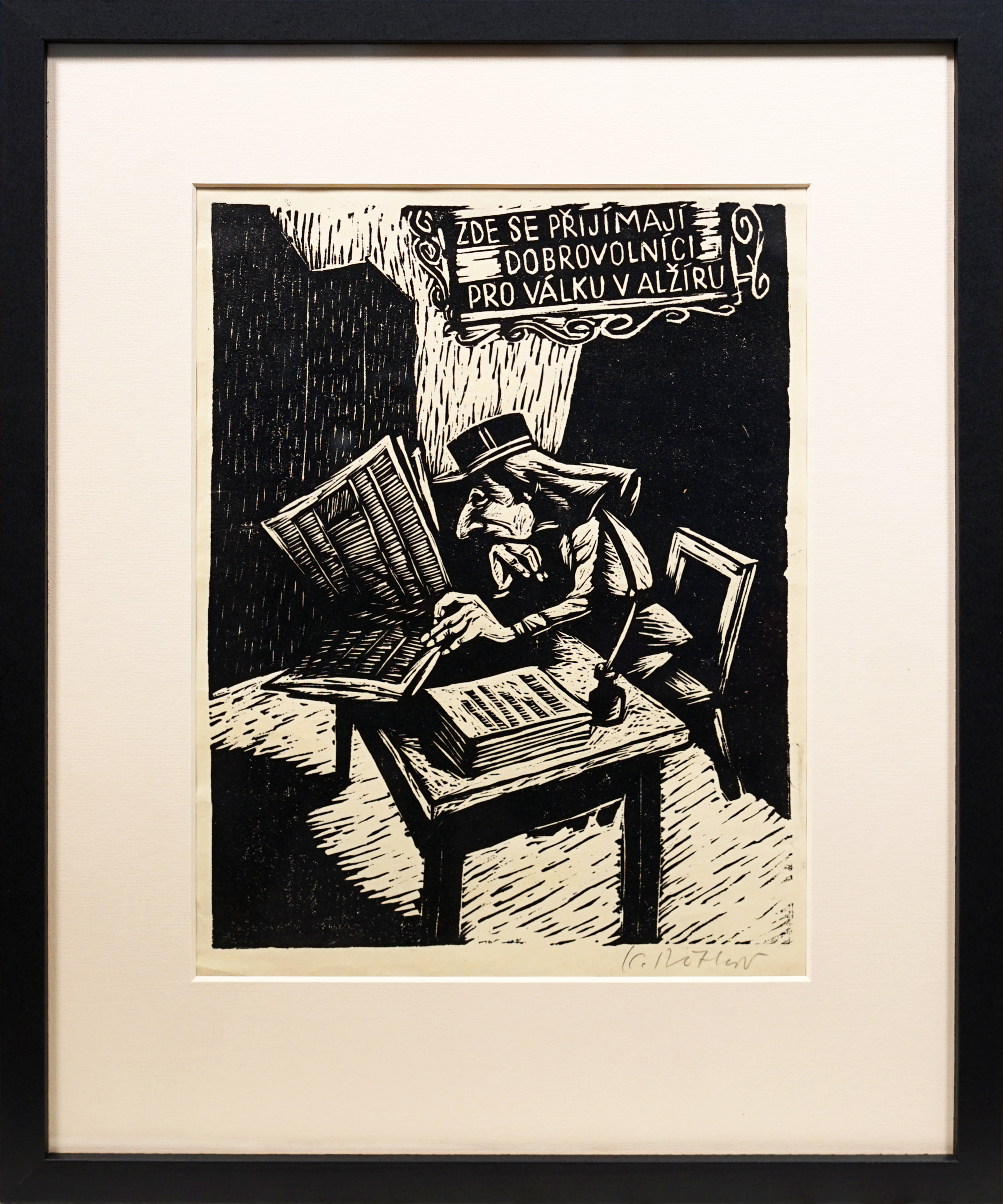 Karel Štětkář – Zde se přijímají dobrovolníci pro válku v Alžíru