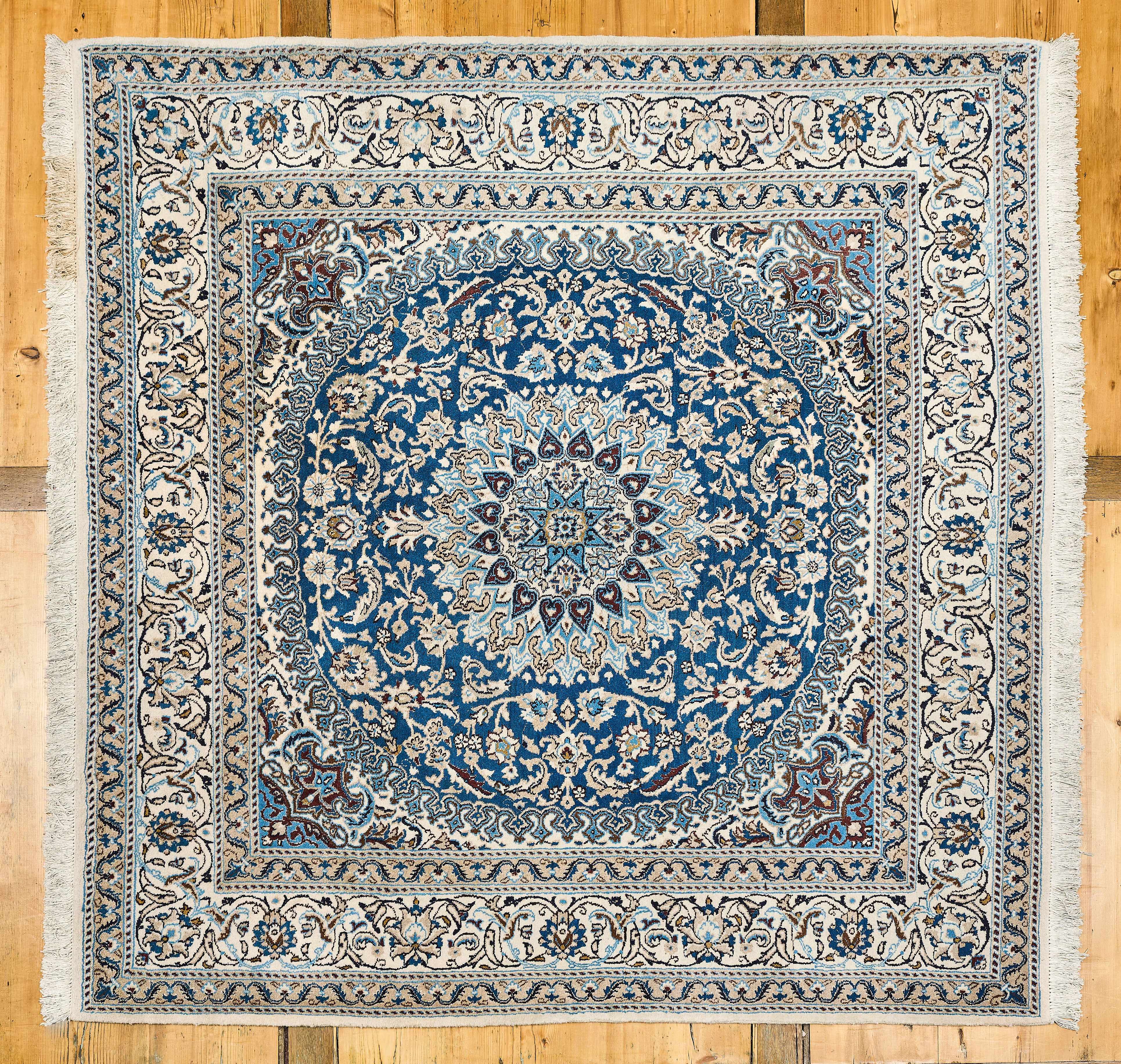 Perský čtvercový koberec Nain 200 x 200 cm