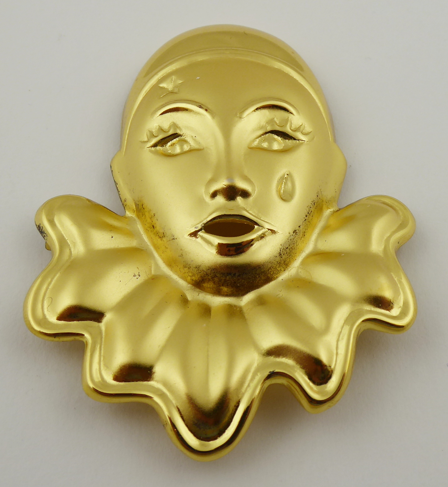 Zlacená stříbrná brož Pierot – Laza, Vicenza