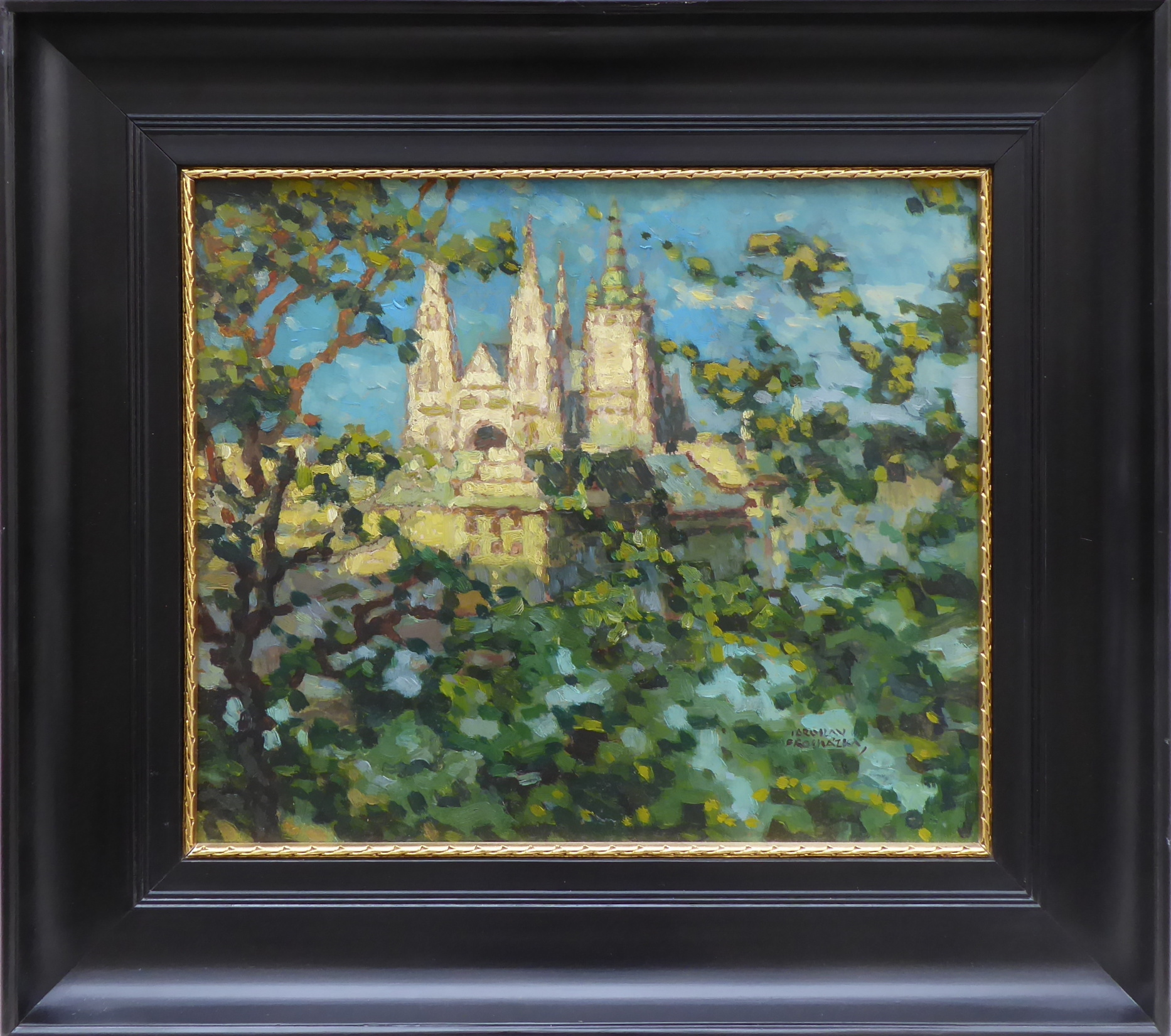 Jaro Procházka – Pohled na Pražský Hrad, imprese