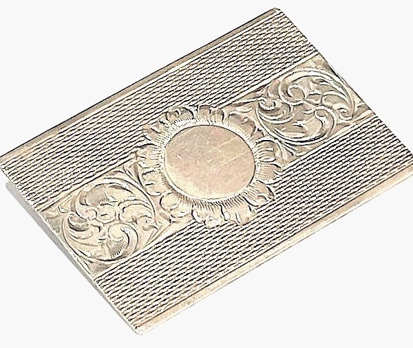 Stříbrná brož gravírovaná 12,67 gramů