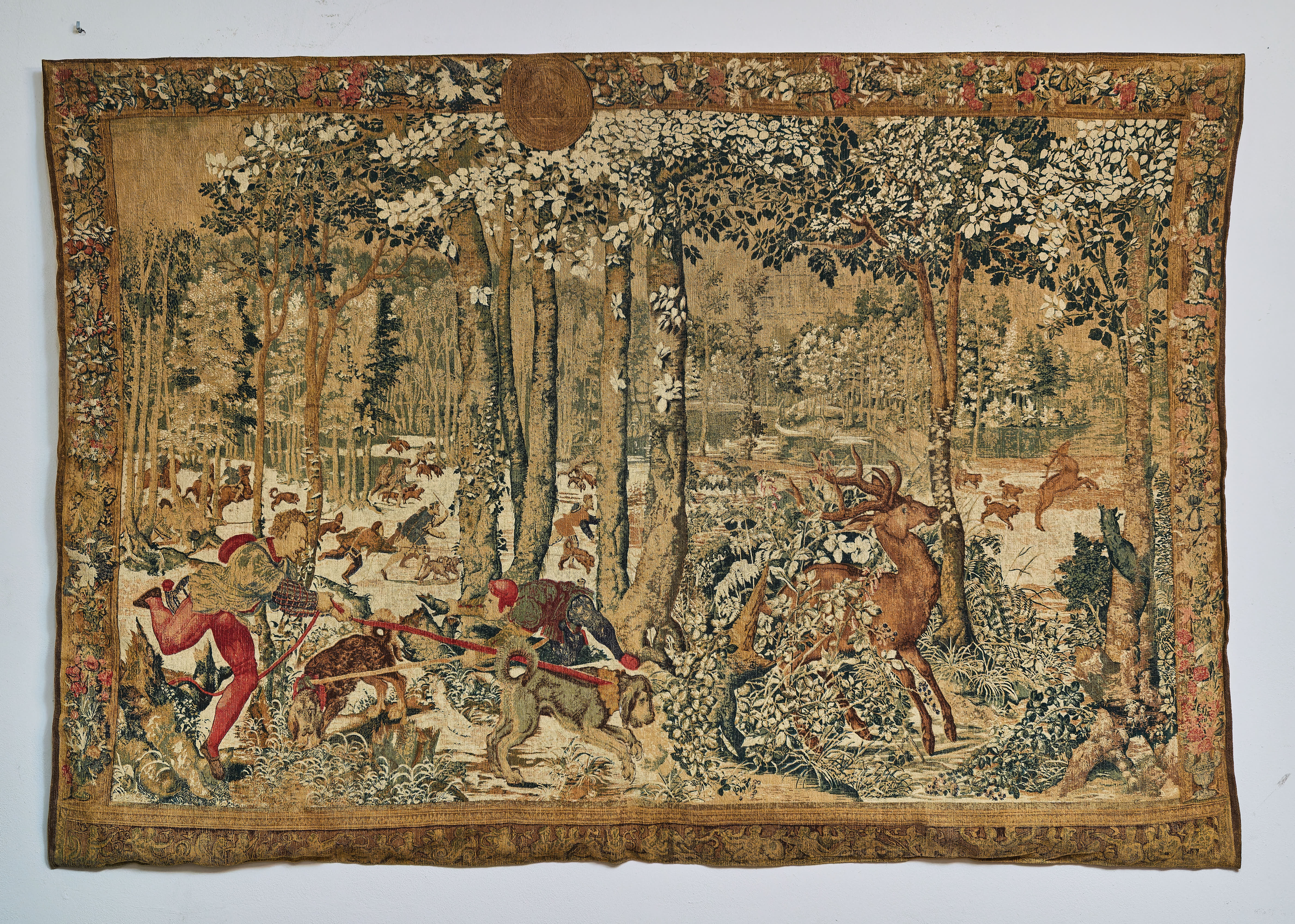 Gobelín / tapiserie s loveckým motivem 123 X 182 cm