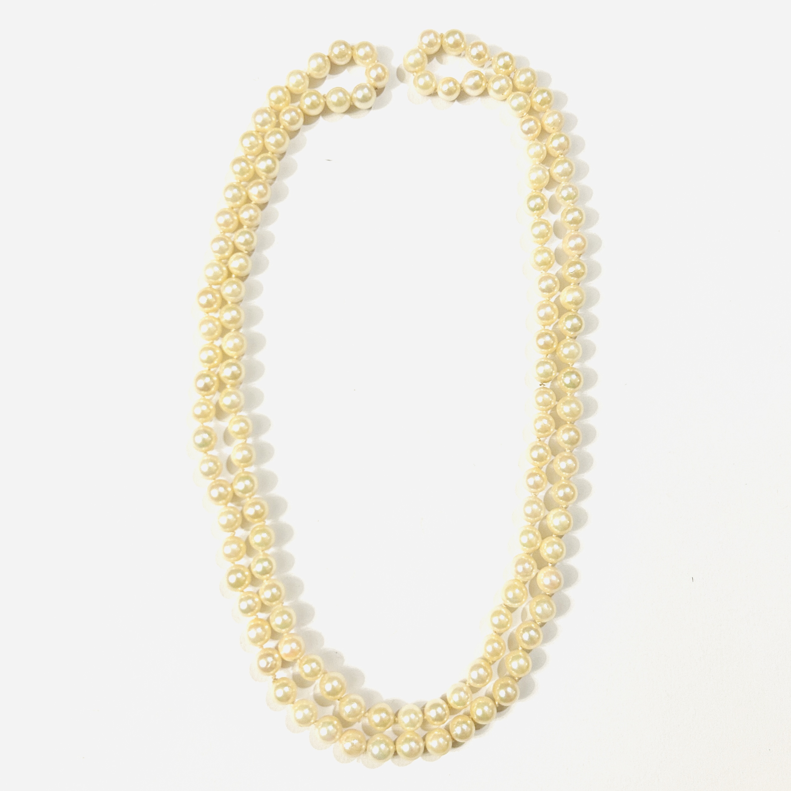 Perlový náhrdelník, 80 cm