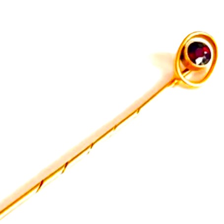 Starožitná zlatá jehlice 14 karátů punc Čejka 1,8 gramů