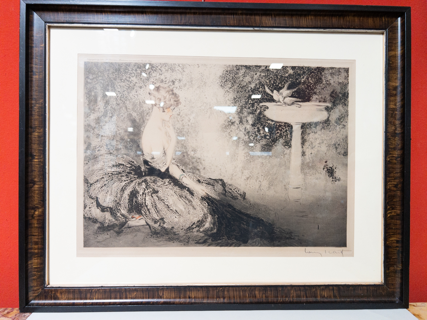 Louis ICART, Dáma s ptáčky