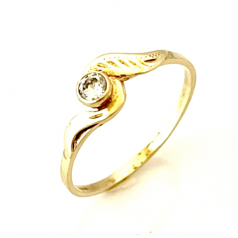 Zlatý prstýnek 14 karátů 1,03 gr