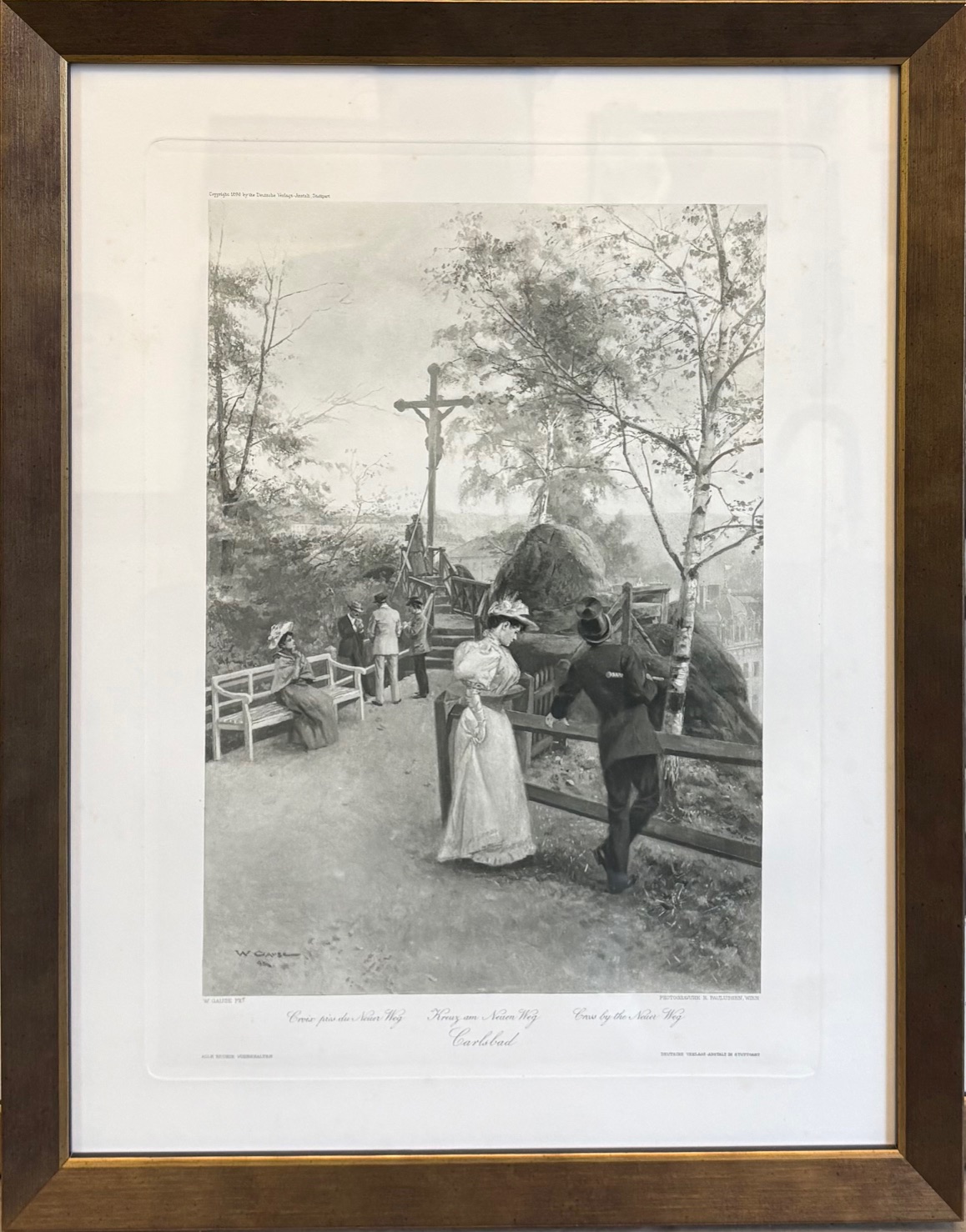 Wilhelm Gause, Kříž u Nové cesty, Fotogravura