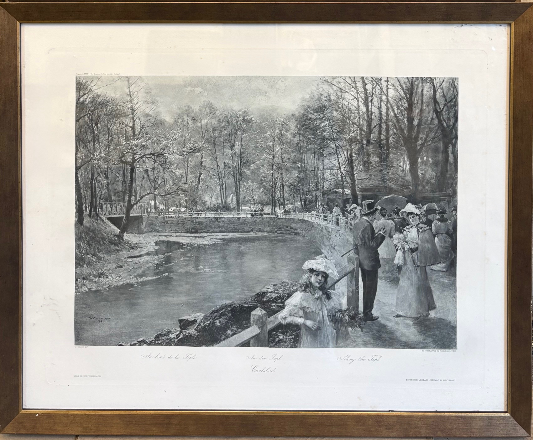 Wilhelm Gause, Podél řeky Teplé, Fotogravura