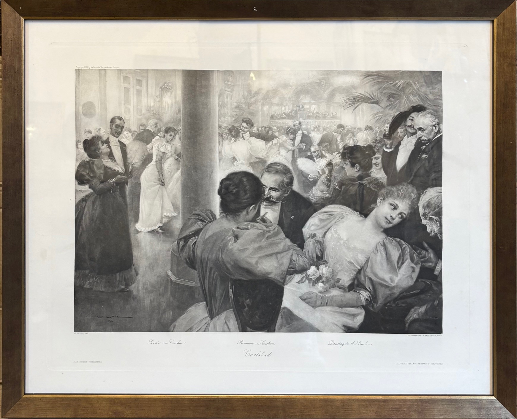 Wilhelm Gause, Tanec v kurhausu, Fotogravura