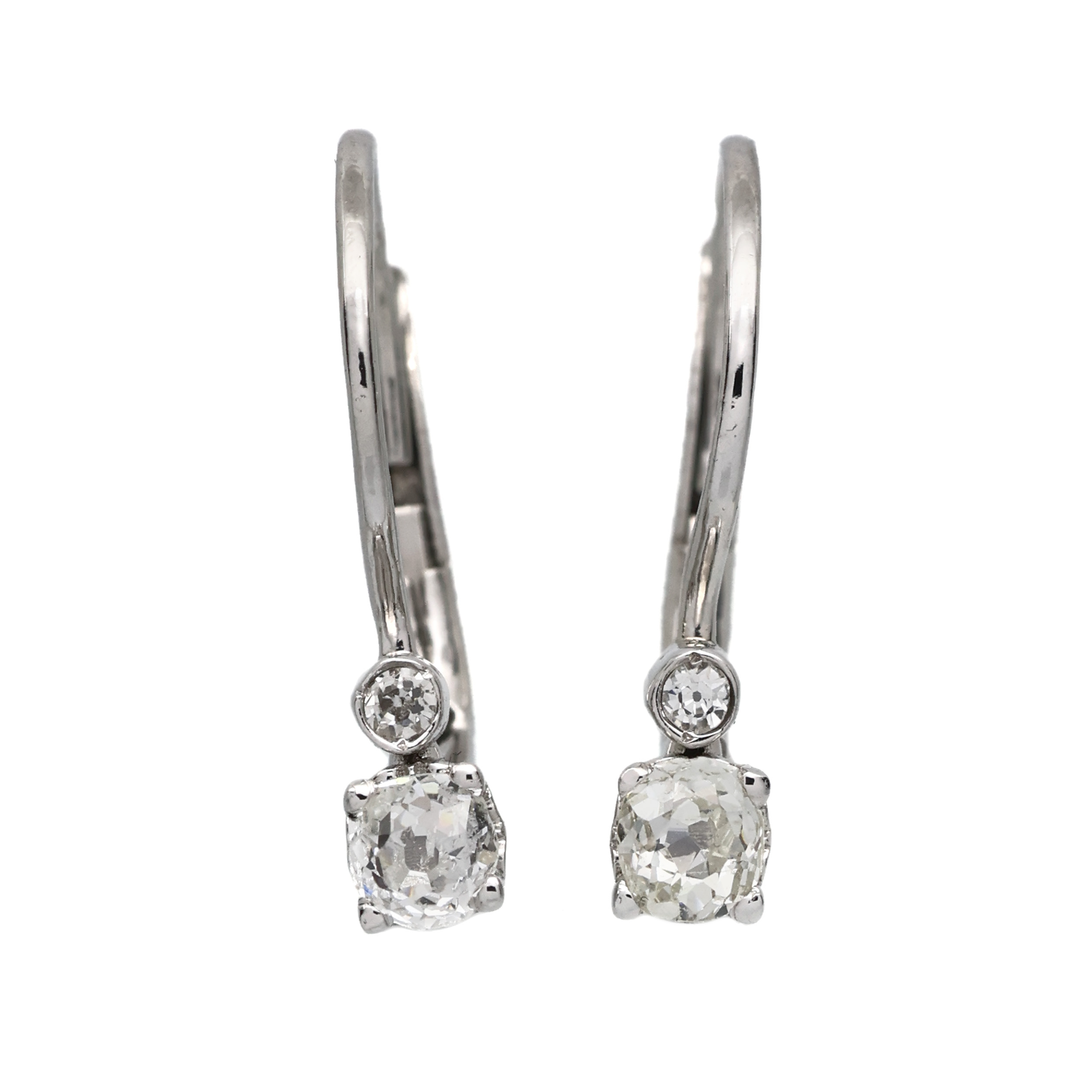 Zlaté náušnice s přírodními diamanty 0,36 ct