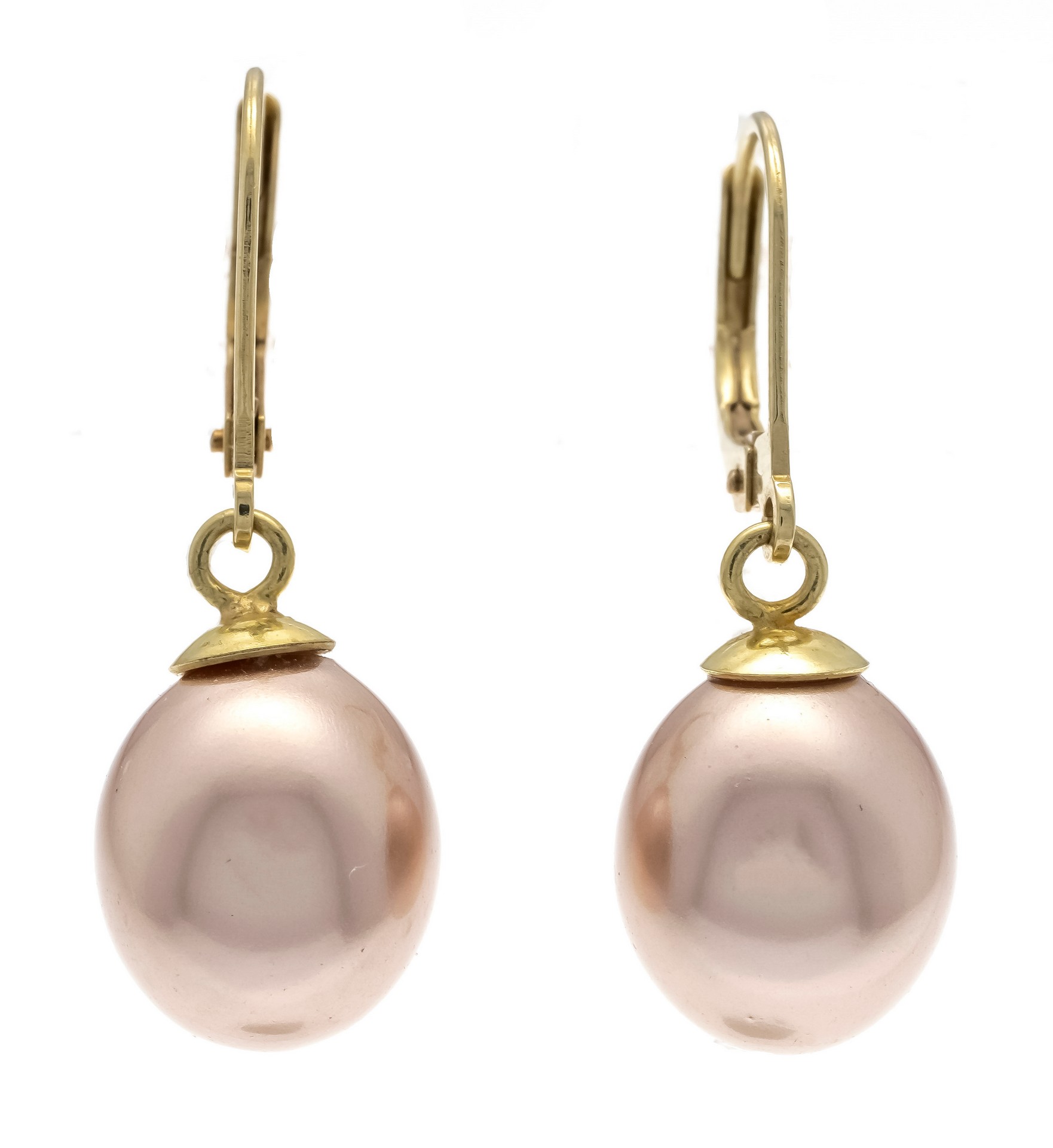 Zlaté náušnice s perlami