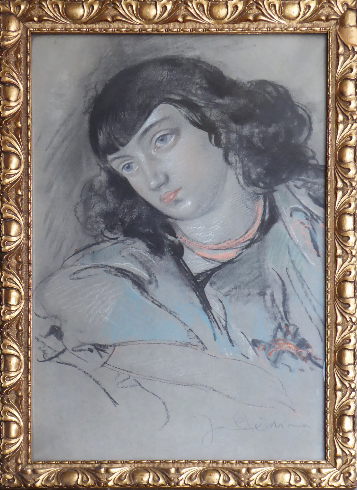 Jan Dědina – Portrét černovlasého mladíka