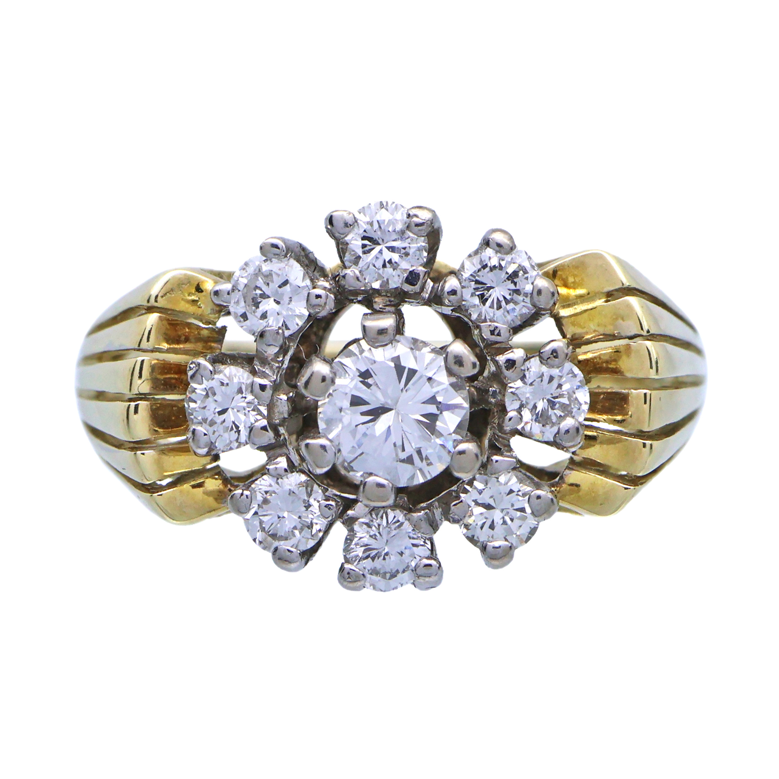 Zlatý prsten s přírodními brilianty 0,90 ct + CERTIFIKÁT PRAVOSTI