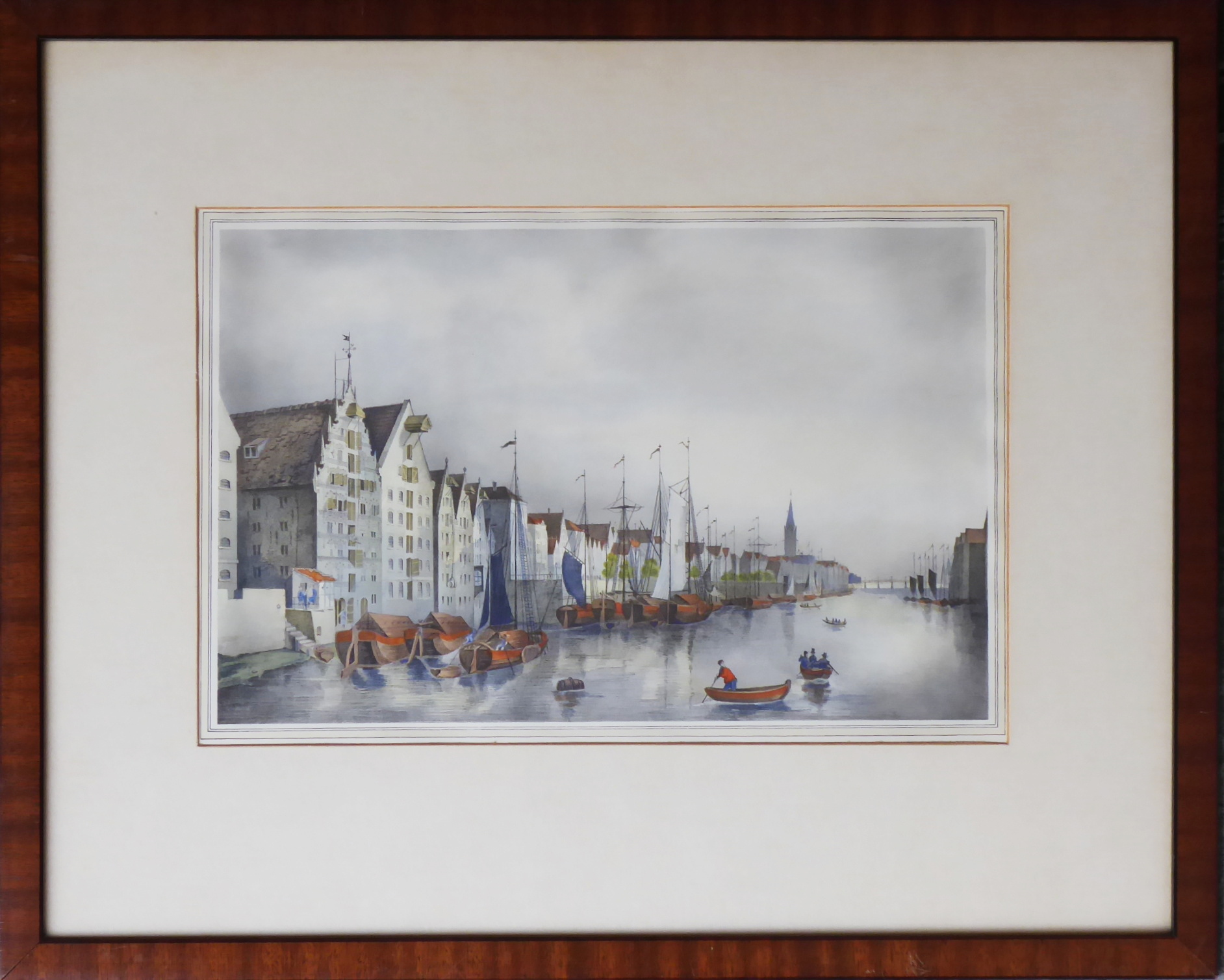 F. W. Kohl – Brémy ze severní strany řeky Weser