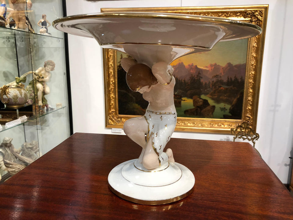 Royal Dux, Figurální mísa, období Art Deco