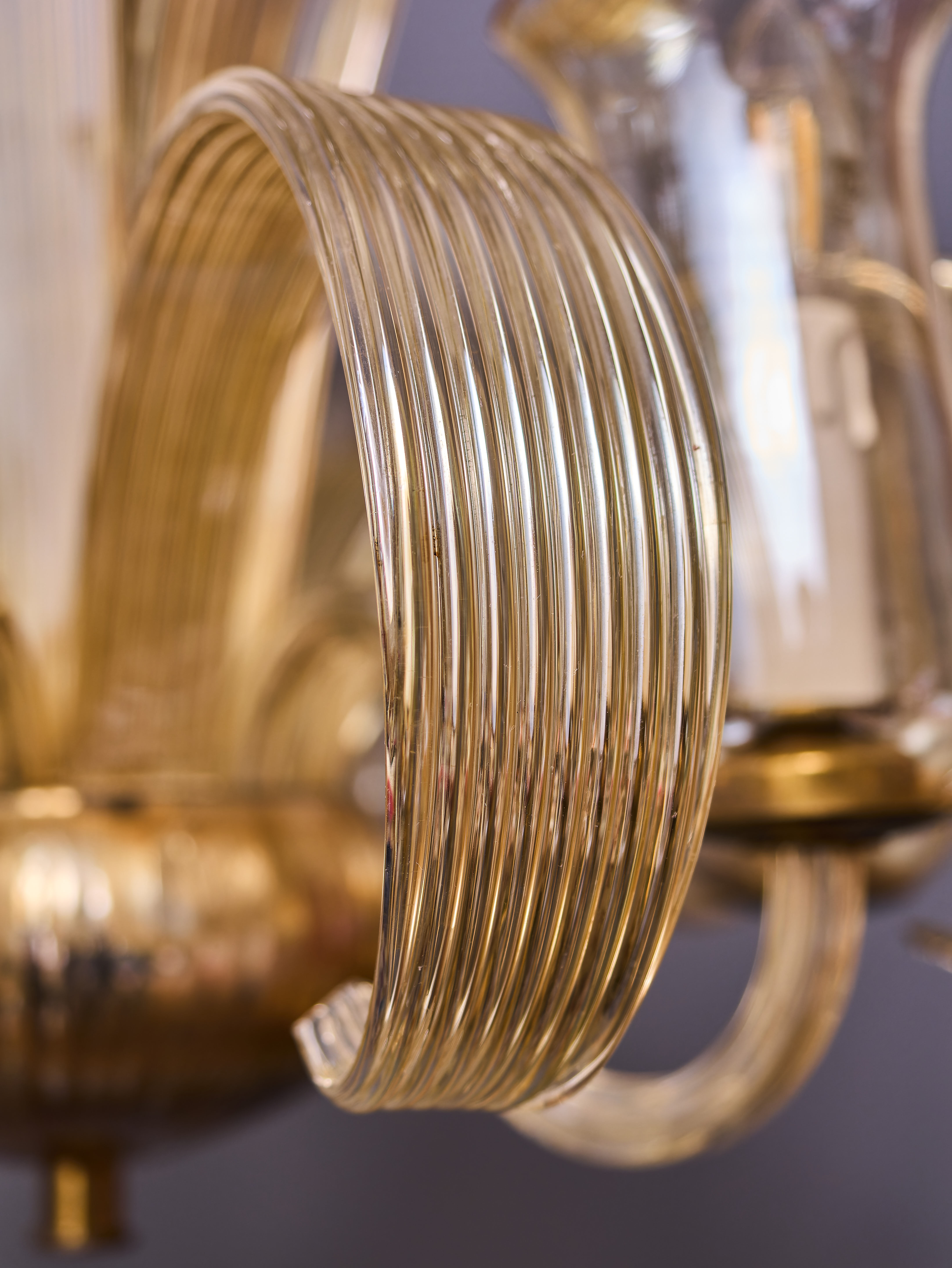 Luxusní skleněný lustr „Vltava“ – Preciosa, vintage design - 4