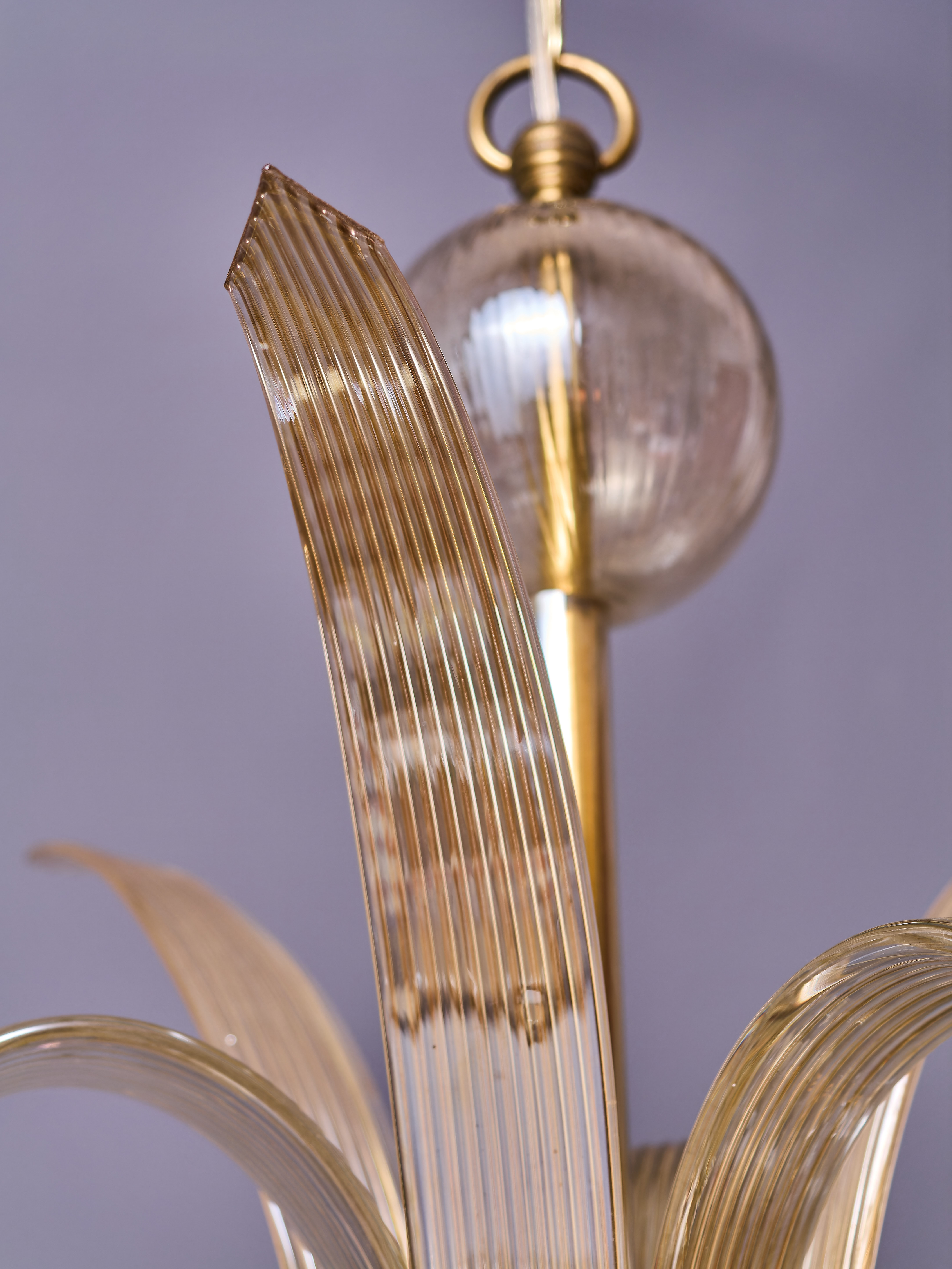 Luxusní skleněný lustr „Vltava“ – Preciosa, vintage design - 5