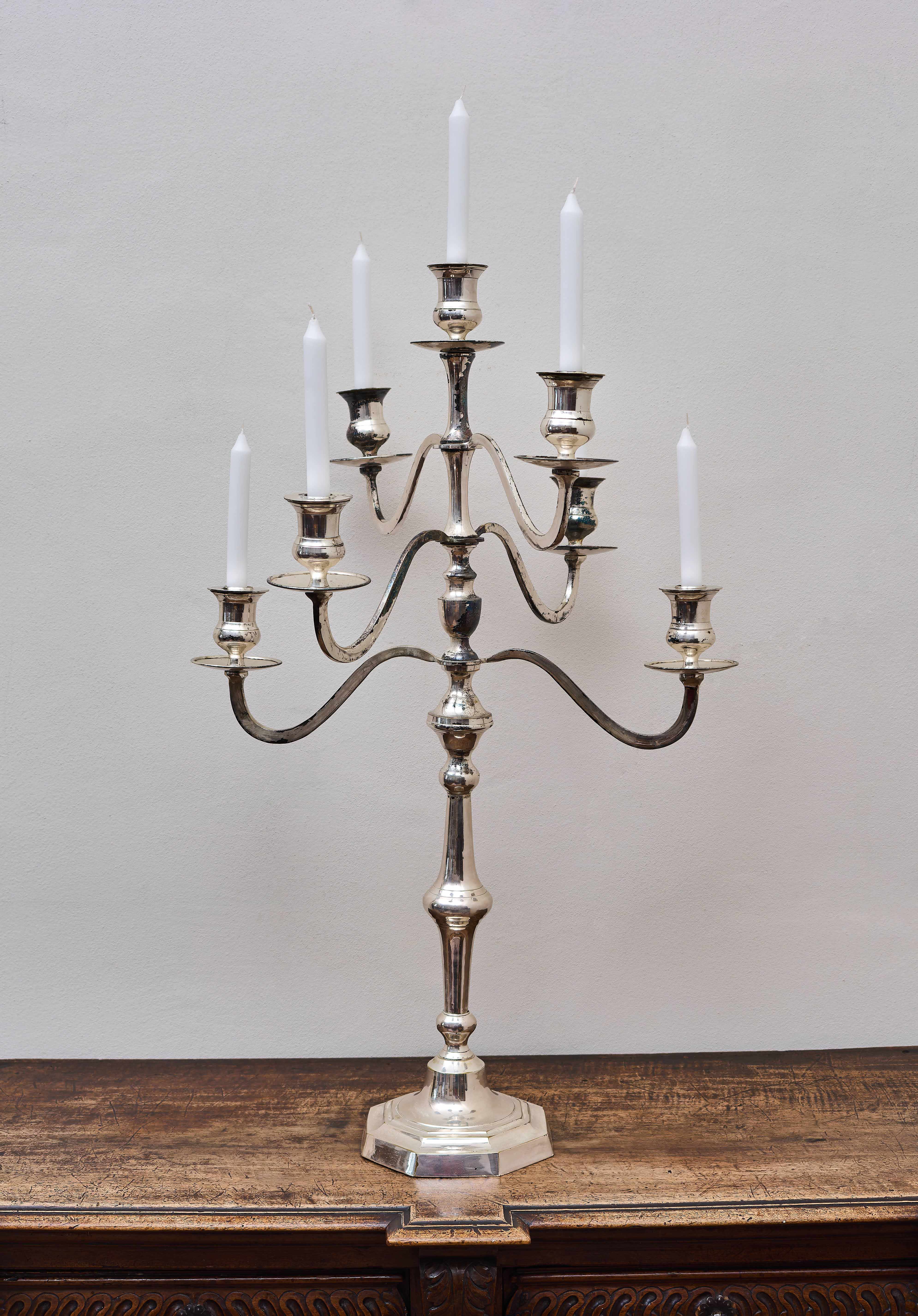 Velký sedmiramenný svícen Výška 90,5 cm