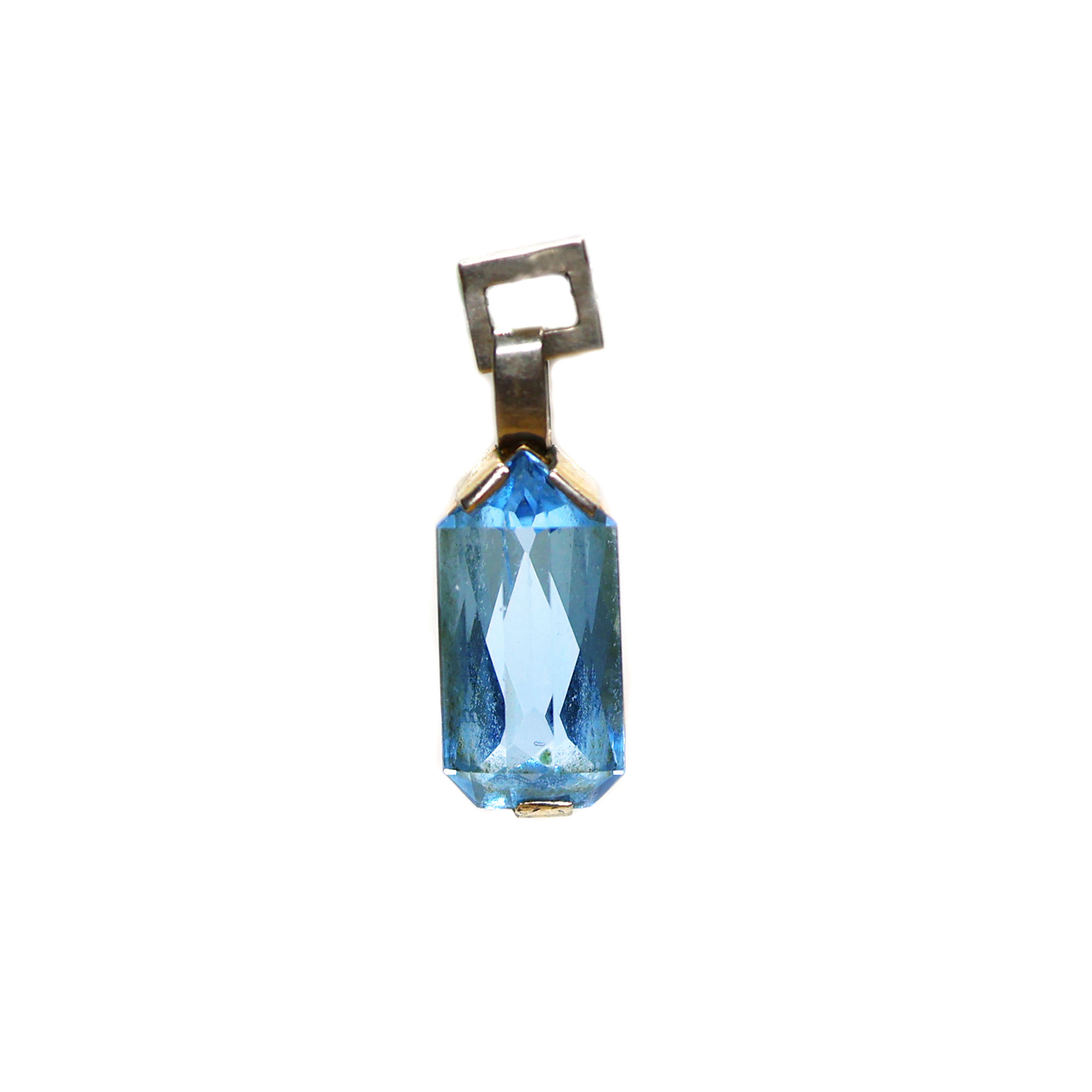 Art Deco zlatý přívěsek s topasem