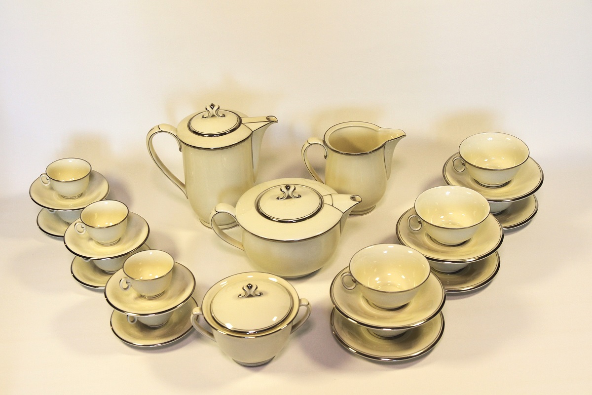 Luxusní art deco servis na kávu a čaj