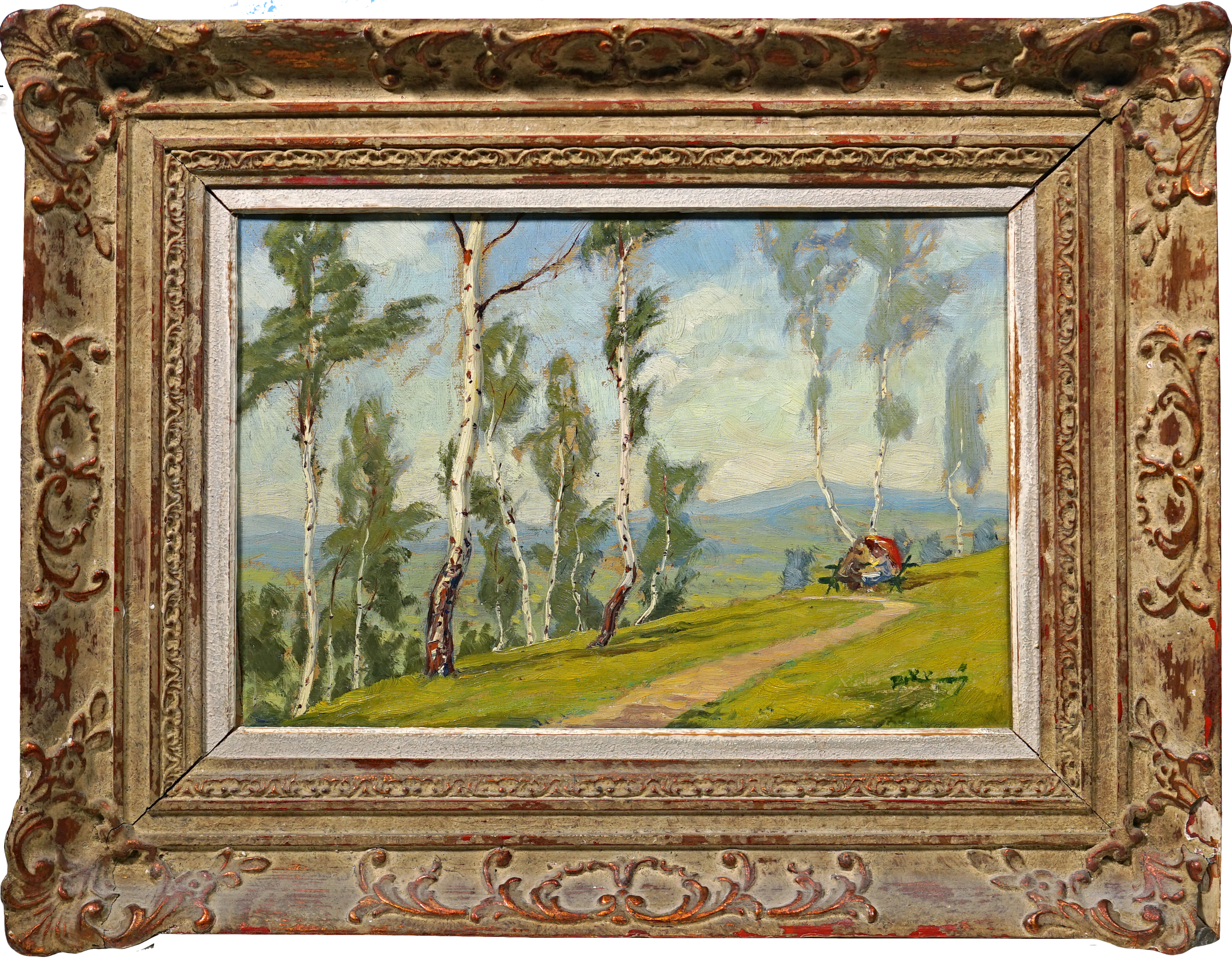 Na lavičce pod břízami