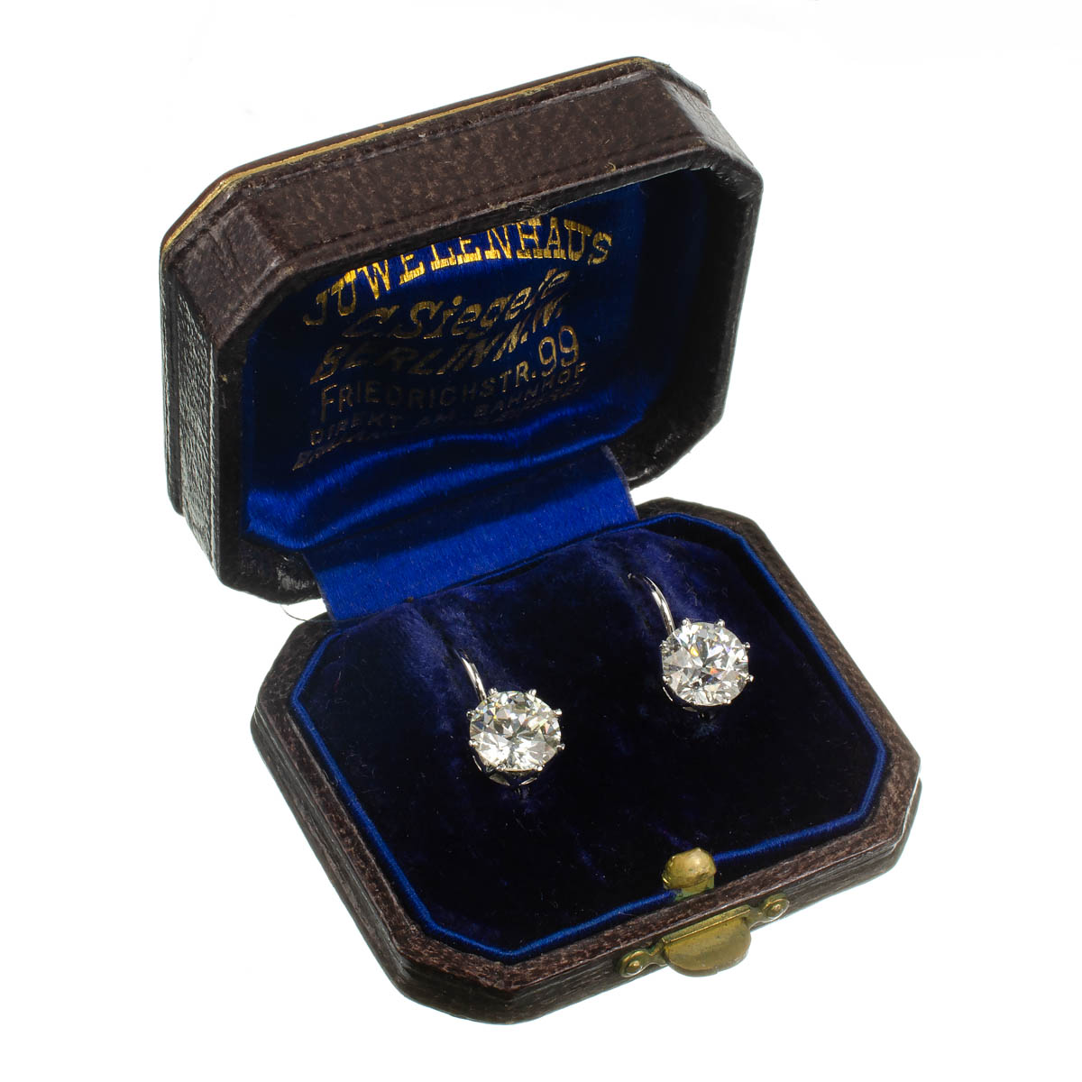 Zlaté náušnice s vysoce kvalitními brilianty