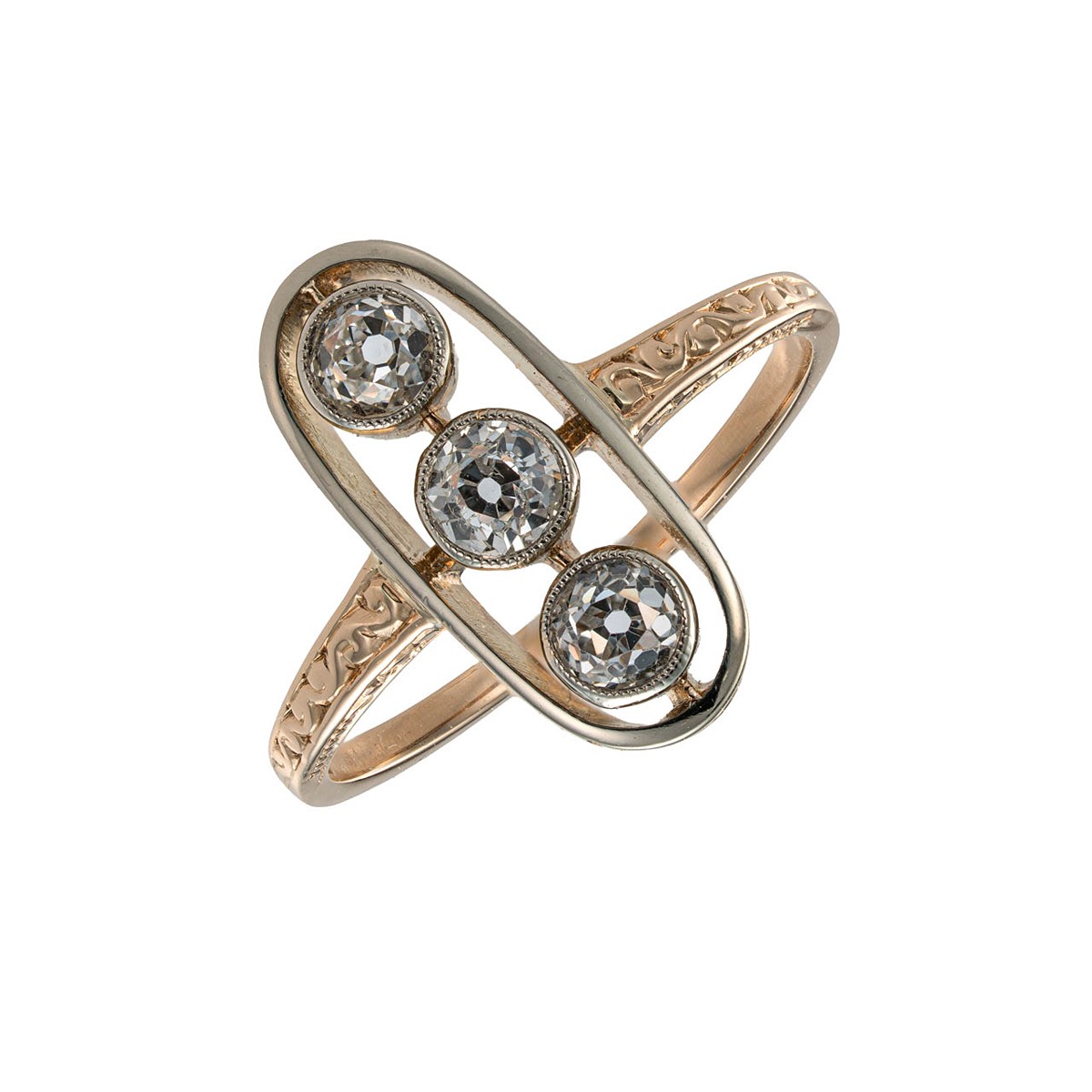 Diamantový prsten ze žlutého zlata 0,48 ct – certifikováno