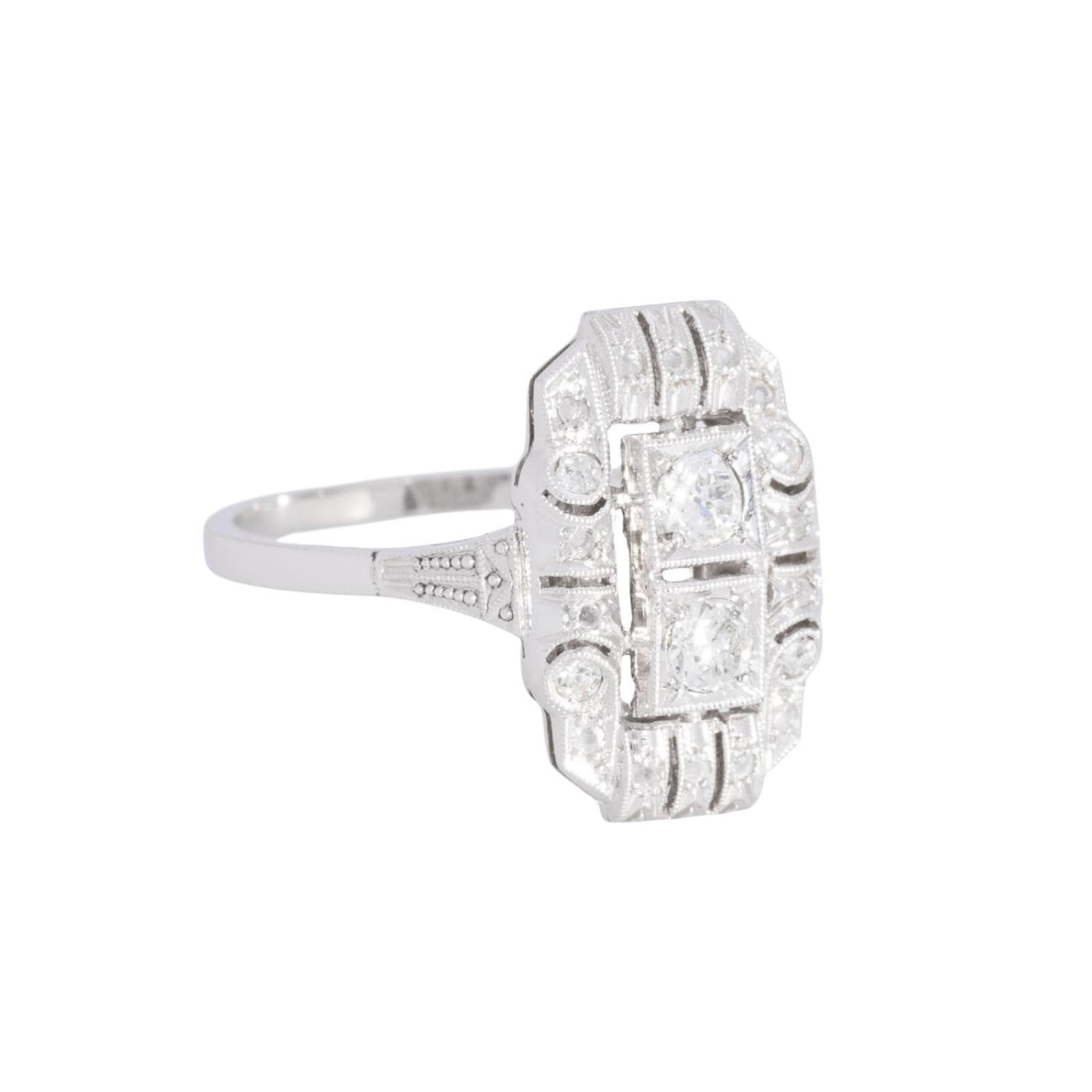 Briliantový prsten, Art Deco