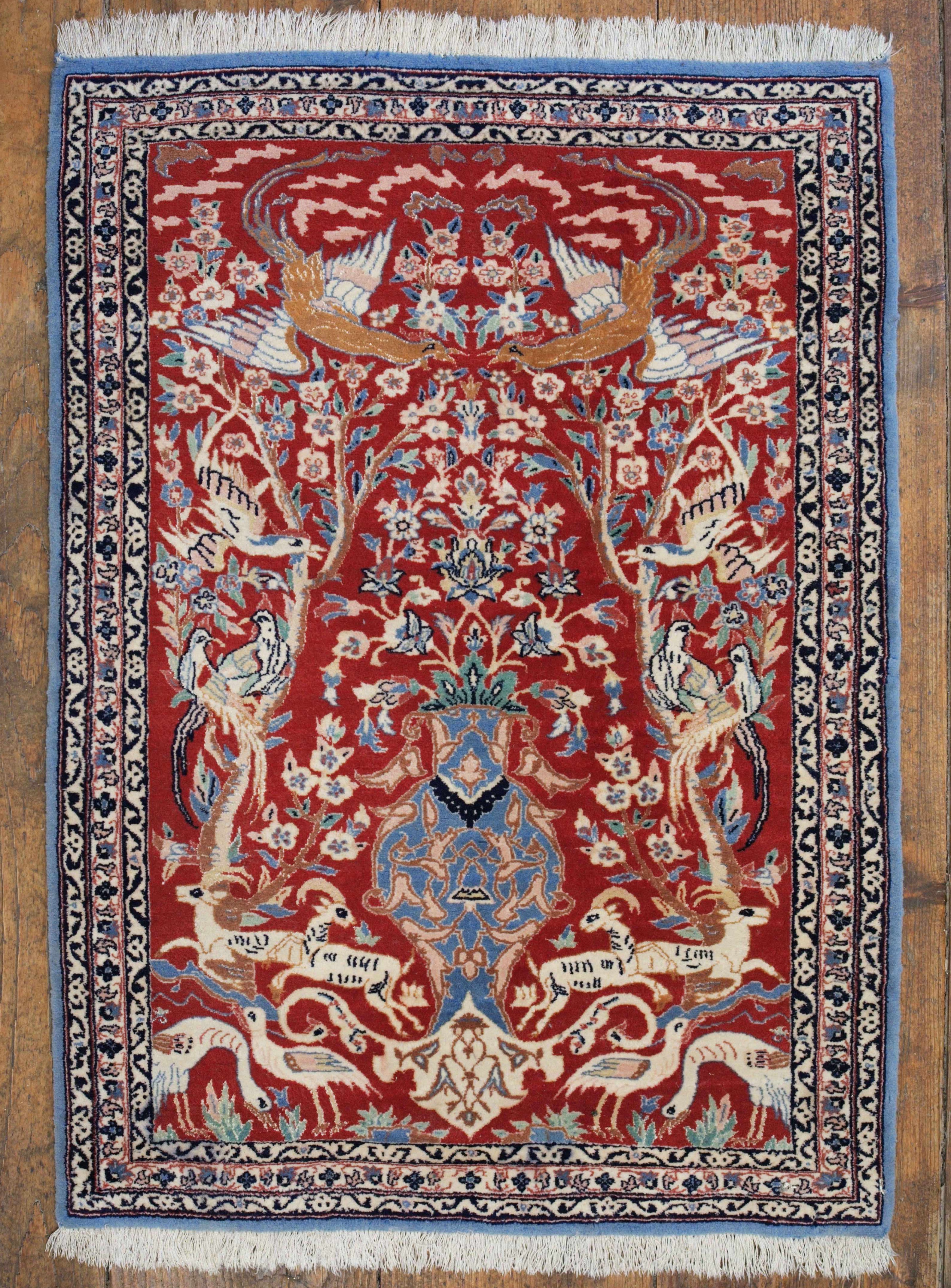 Ručně vázaný kobereček Isfahan 106 X 71 cm