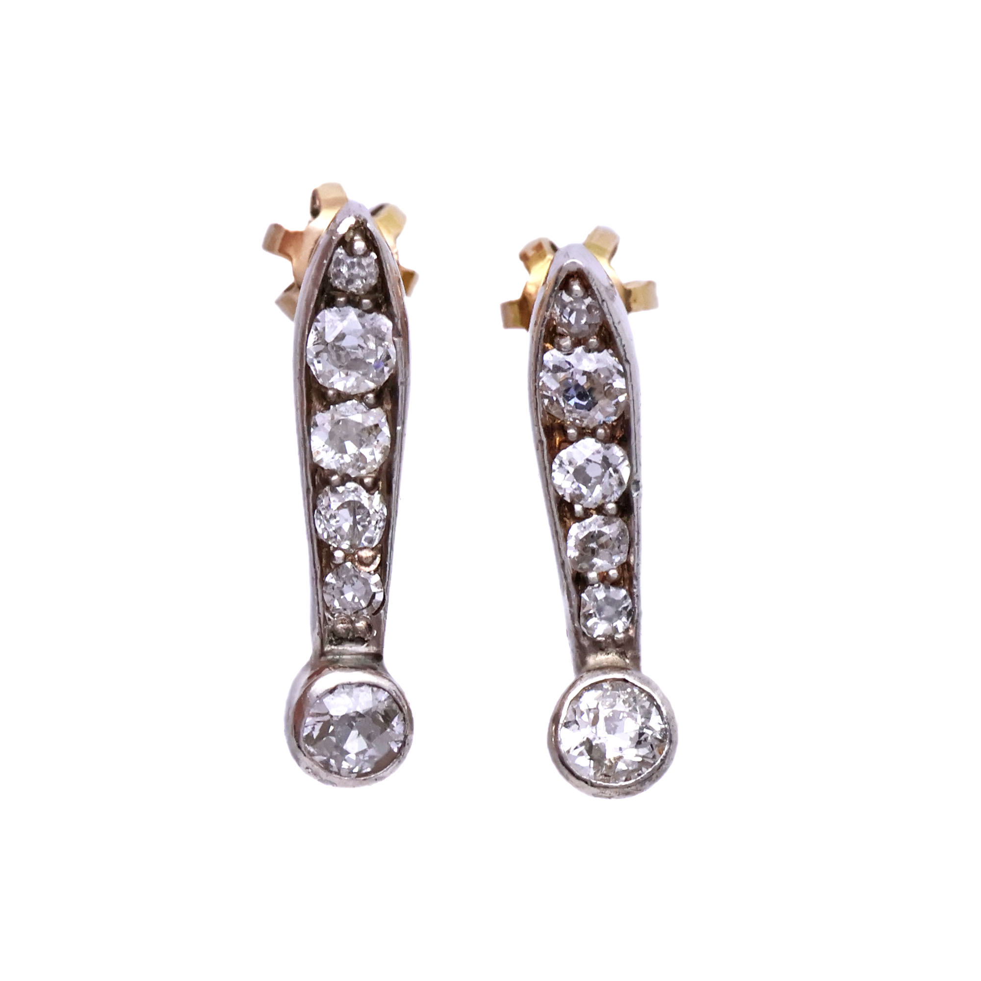 Zlaté náušnice s přírodními diamanty 0,53 ct (G-H-I) + certifikát