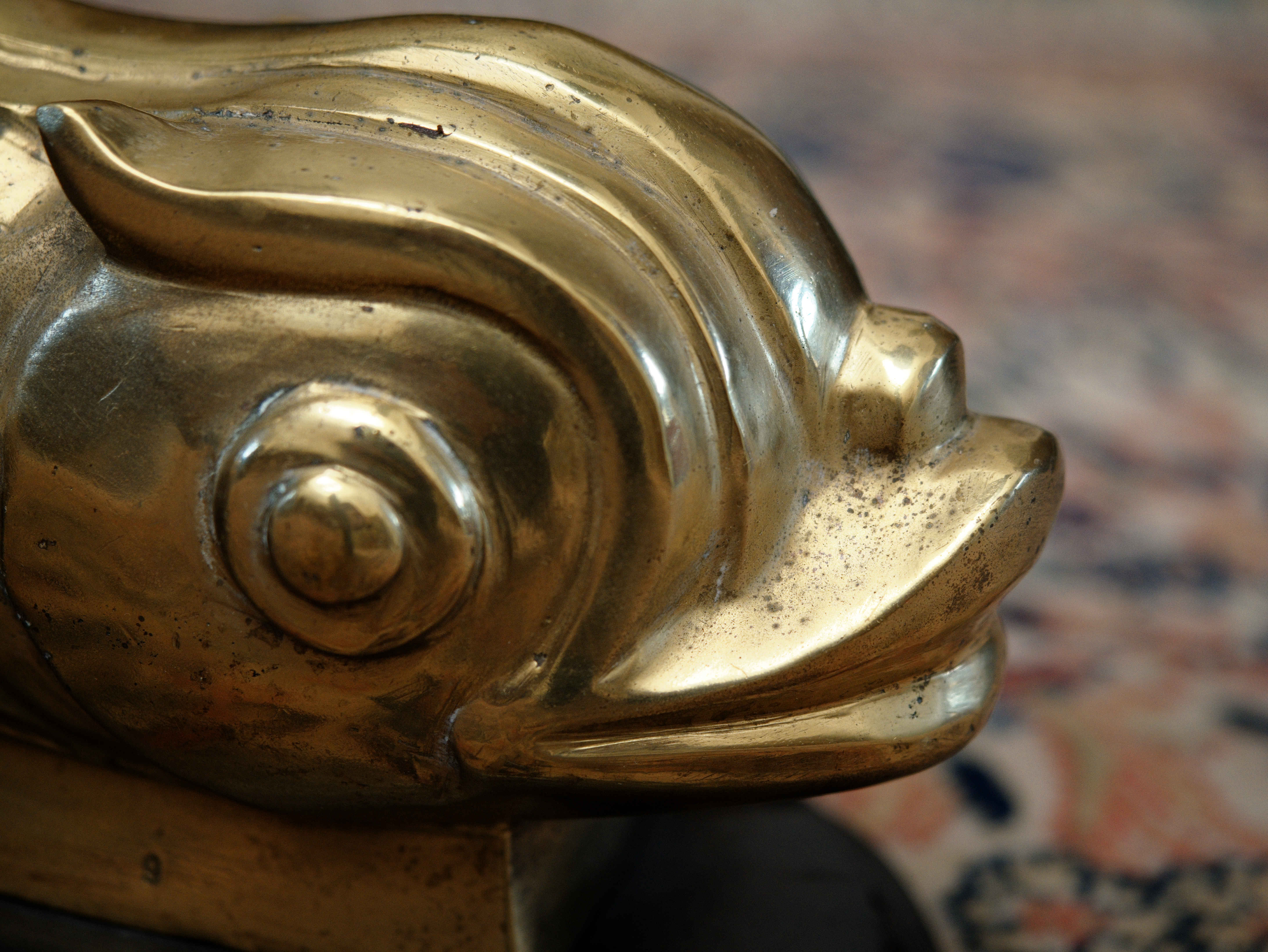 Vintage konferenční stolek Hollywood regency s delfíny - 8