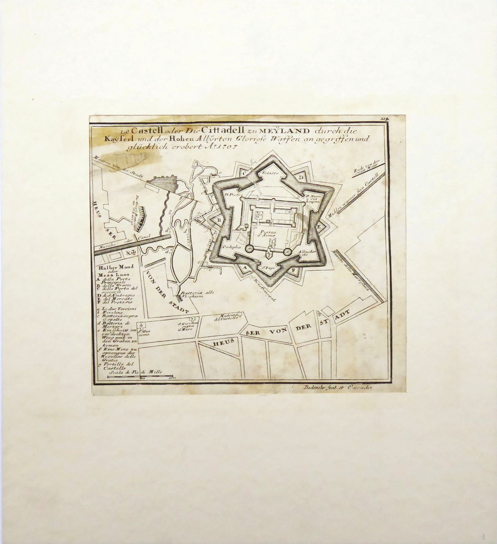 Bodenehr Gabriel starší – Citadela v Miláně